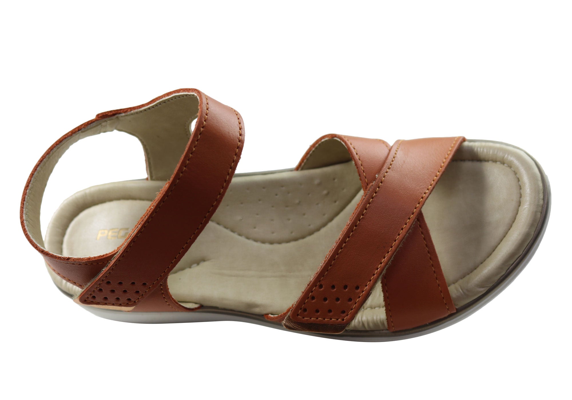 Pegada Kerala Women's Comfortable Leather Sandals - Handmade in Brazil - Perfect for Beach, Vacation & Summer Outfits