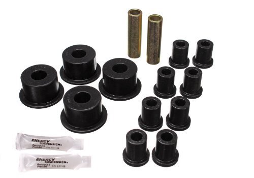 Energy Suspension 5.2101G Rear Spring and Shackle Bushing Kit - Polyurethane Replacement Bushings for Improved Ride Comfort & Durability - Perfect for Jeep, Truck, and Off-Road Vehicle Suspension Upgrades