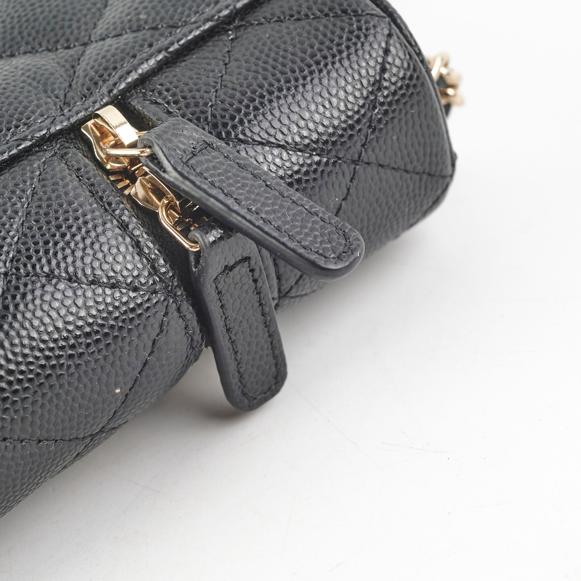 Chanel Caviar Vertical Vanity Case Black 31 Series - Luxury Designer Handbag for Women, Perfect for Travel, Work & Evening Events