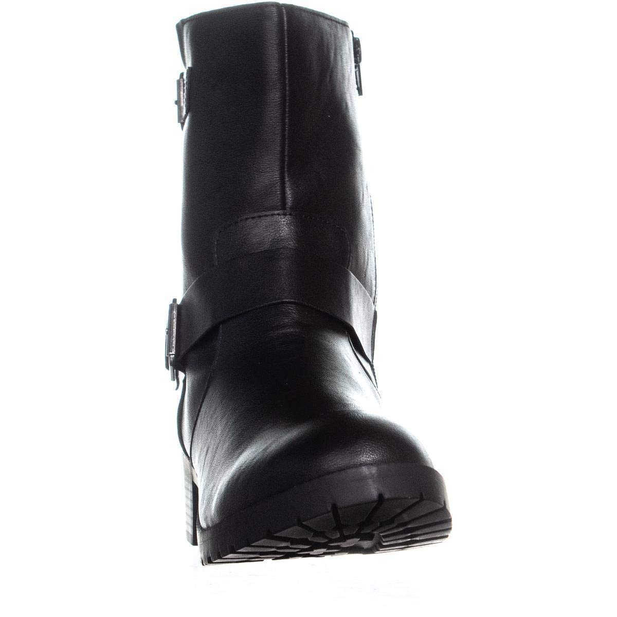 Style & Co. Women's Chunky Heel Ankle Boots with Buckle Detail - Comfortable Casual & Dress Booties for Fall, Winter, and Everyday Wear