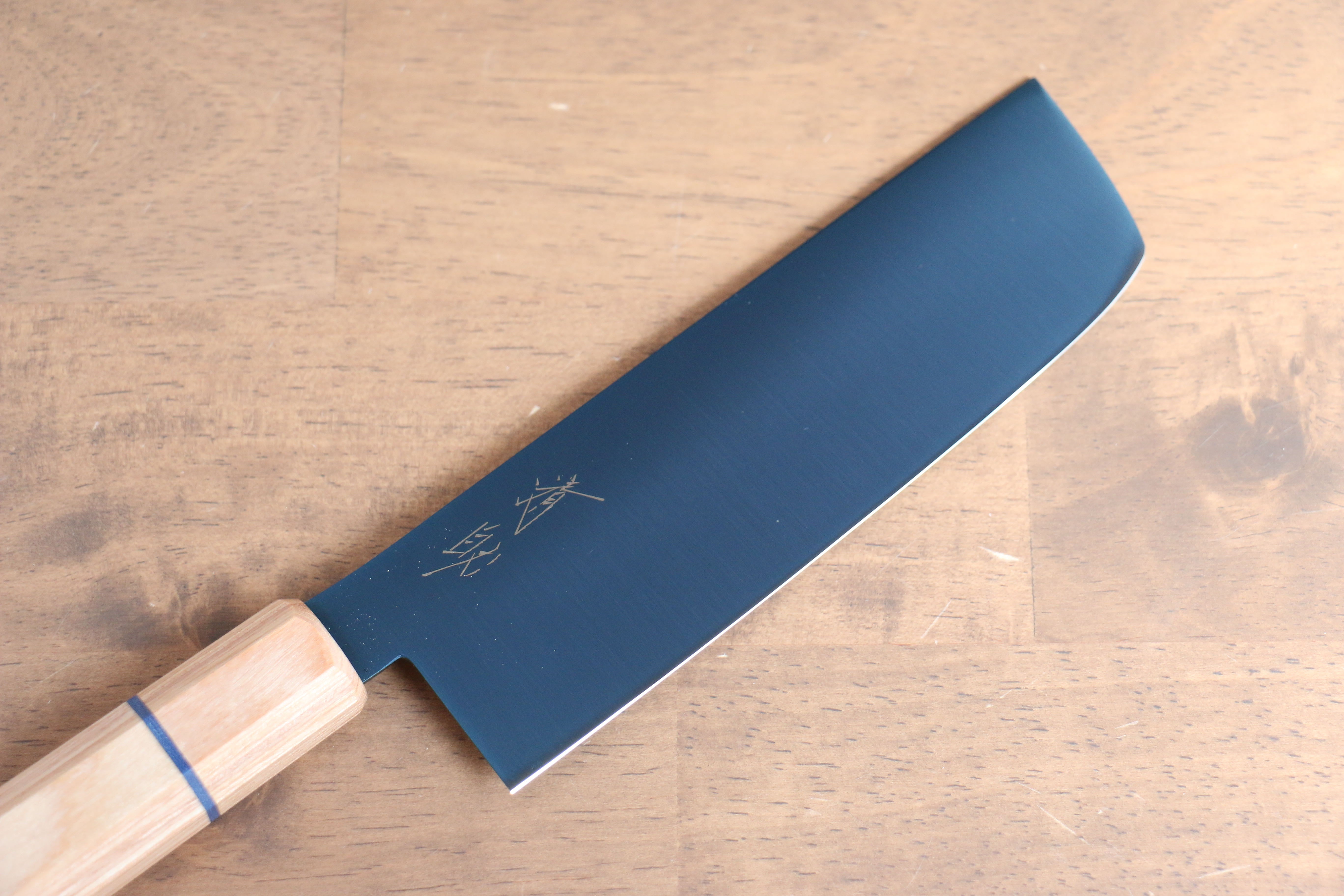 Premium Seisuke SK 85 Nakiri Knife 160mm - Japanese Stainless Steel Blade with Ion Plating & White Wood Handle - Perfect for Sushi, Vegetables, and Precision Cutting