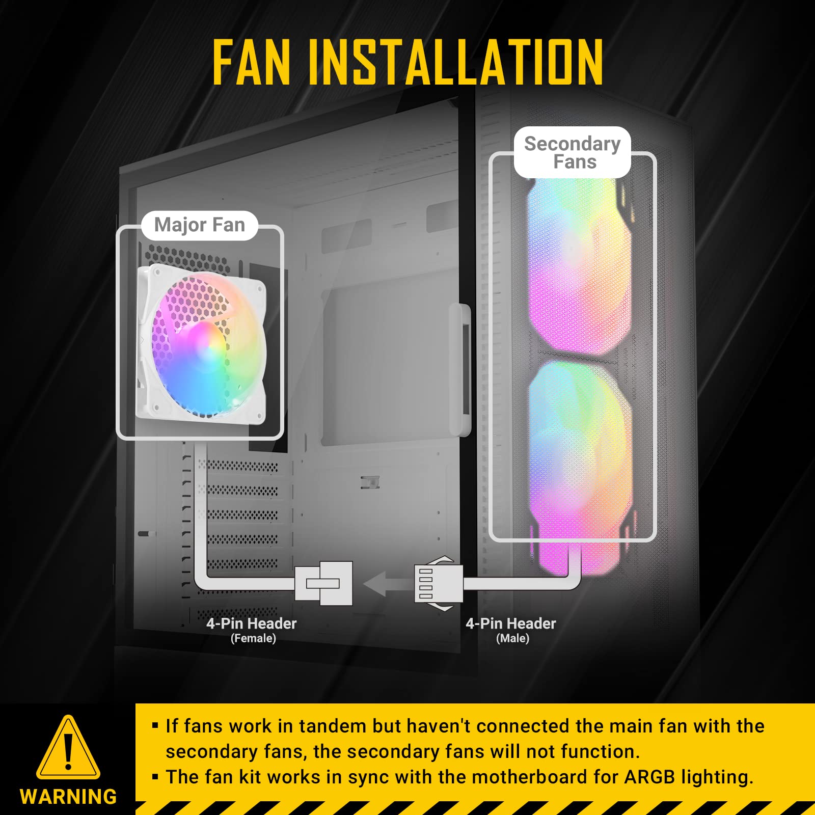 Antec NX410 White ATX Mid Tower PC Case with Tempered Glass Side Panel - 2x140mm Front & 1x120mm ARGB Rear Fans Pre-Installed - Gaming Computer Case for Home & Office Builds