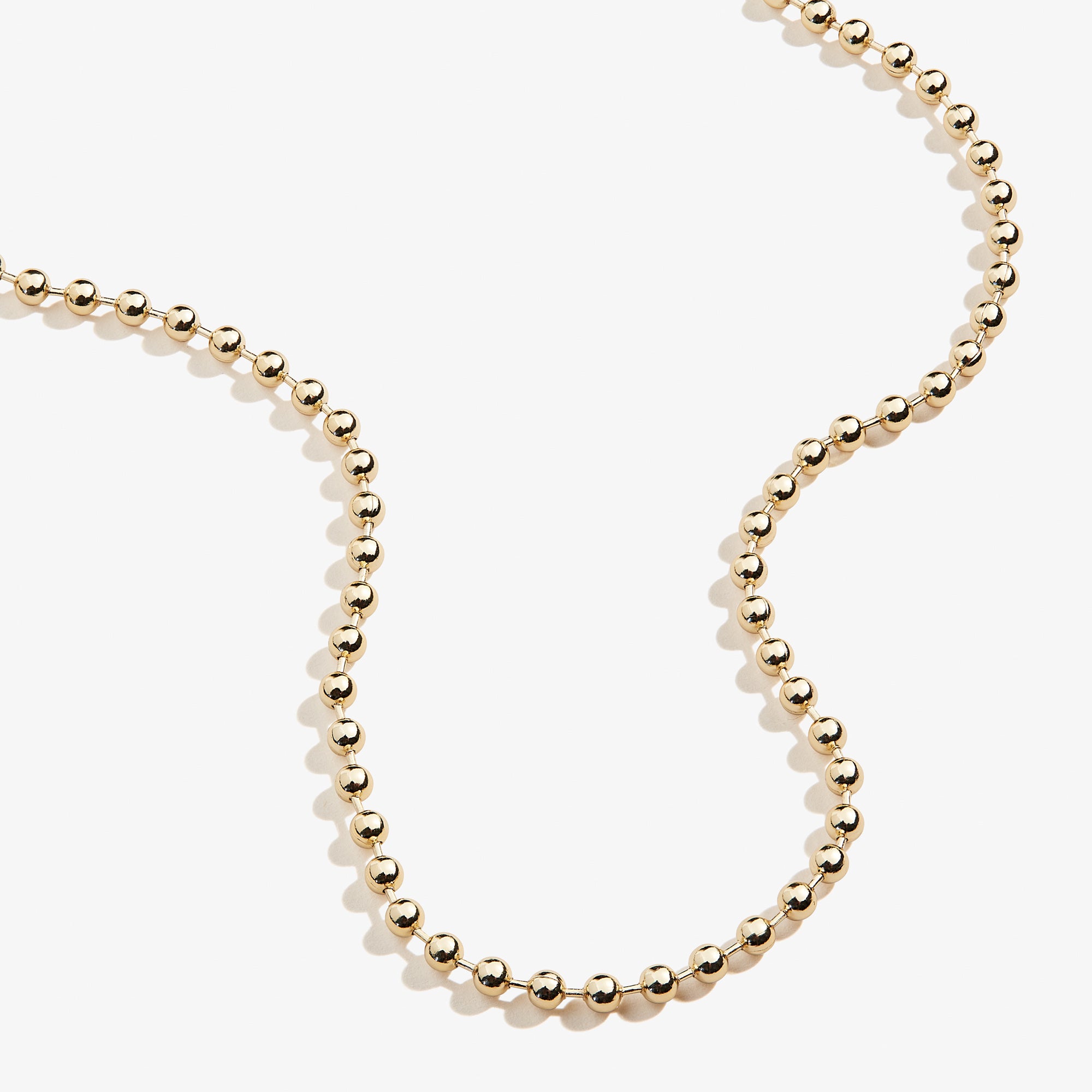 Stylish Gold Ball Chain Necklace for Women & Men - Trendy Layering Jewelry for Everyday Wear, Parties & Gifts