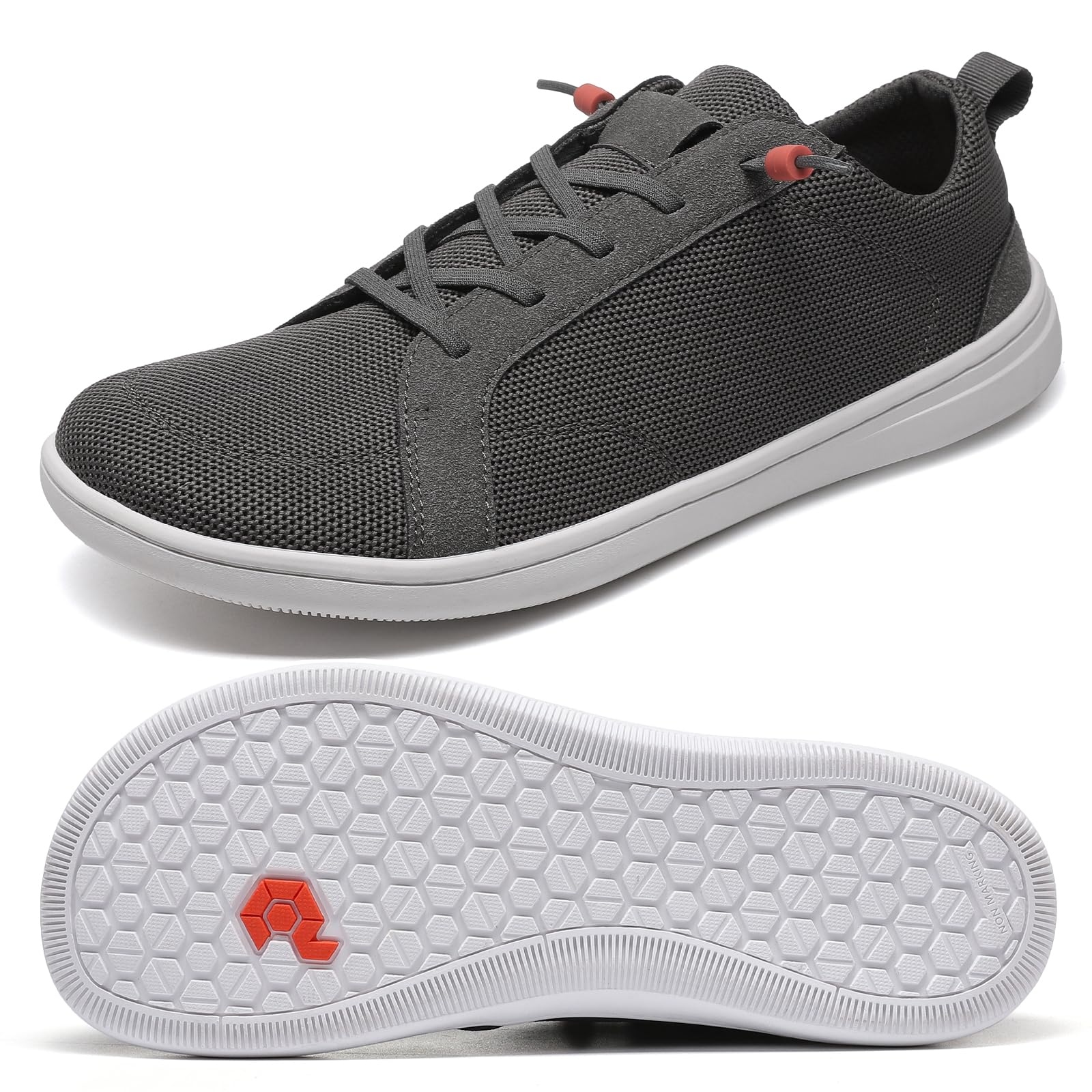 Men's Barefoot Wide Toe Box Shoes - Minimalist Zero Drop Sole Slip-On Walking Shoes for Men | Extra Wide Comfort for Natural Movement | Perfect for Trail Running, Gym Workouts & Everyday Wear