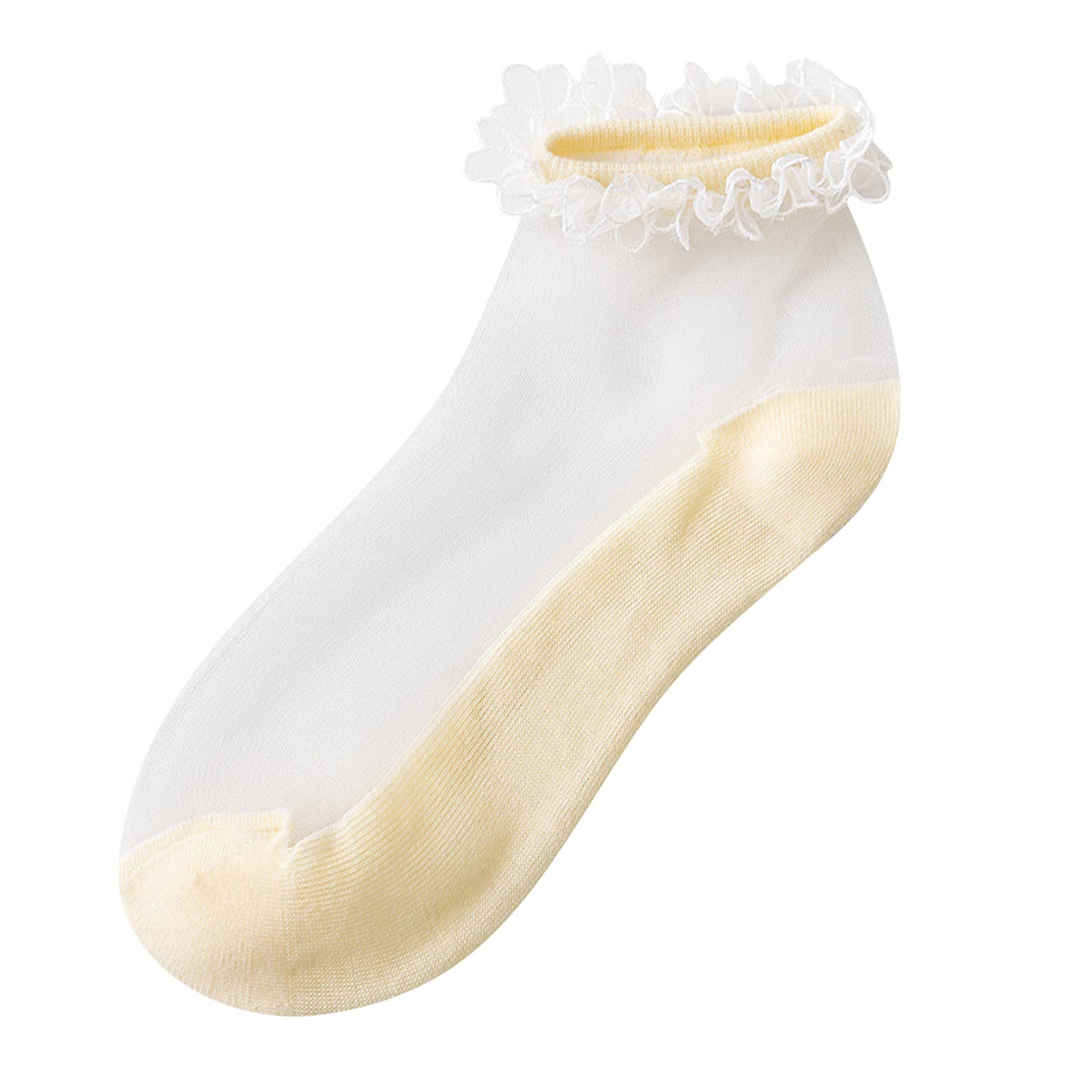 Women's Floral Mesh Short Socks - Breathable Casual Solid Color Spliced Ankle Socks for Everyday Wear, Workout & Fashion Outfits
