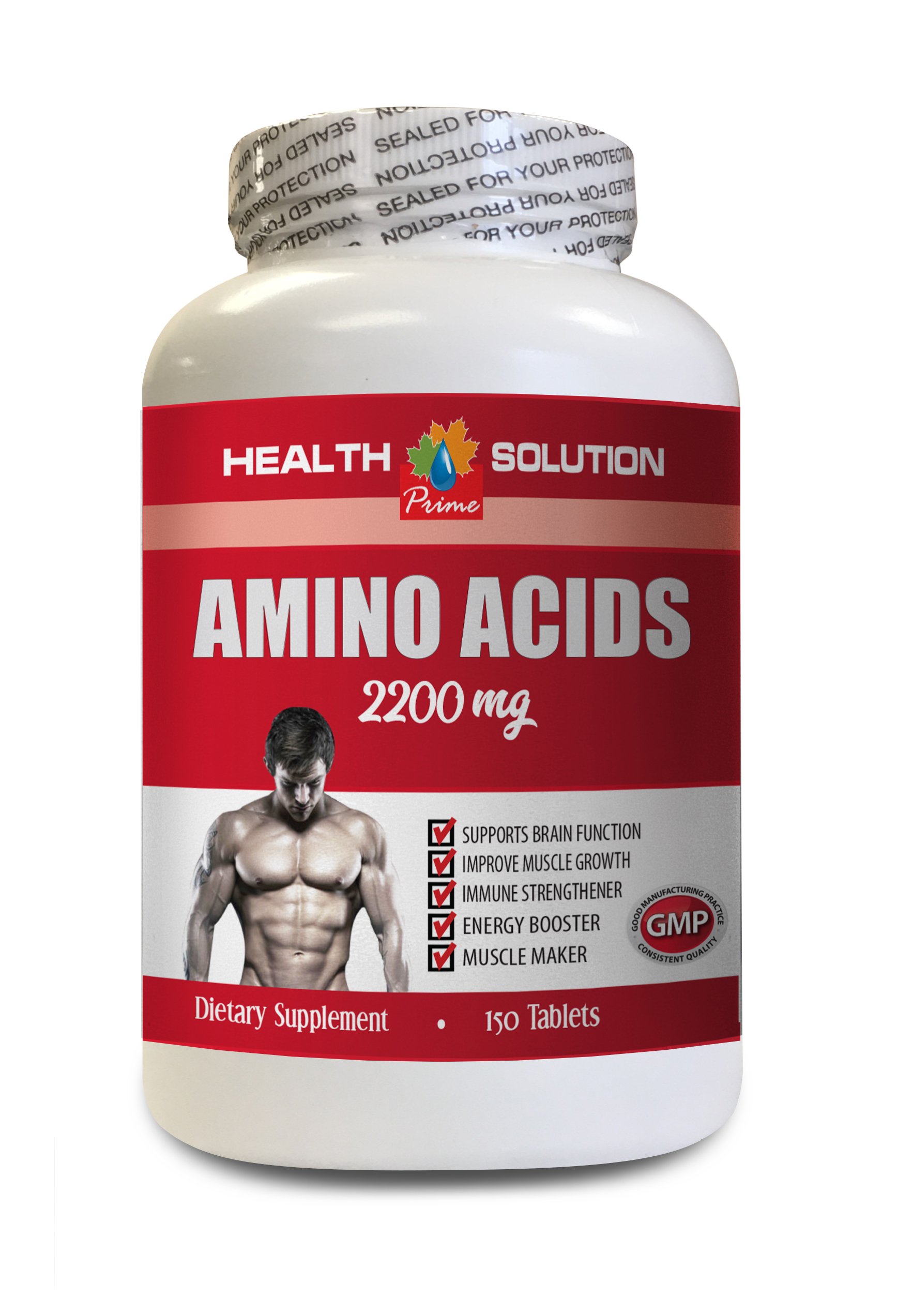 Best Muscle Mass Builder for Men - 2200mg Amino Acids with L-Arginine | Pre & Post Workout Supplement for Energy & Muscle Recovery | 150 Tablets per Bottle | Ideal for Gym, Bodybuilding & Fitness Enthusiasts
