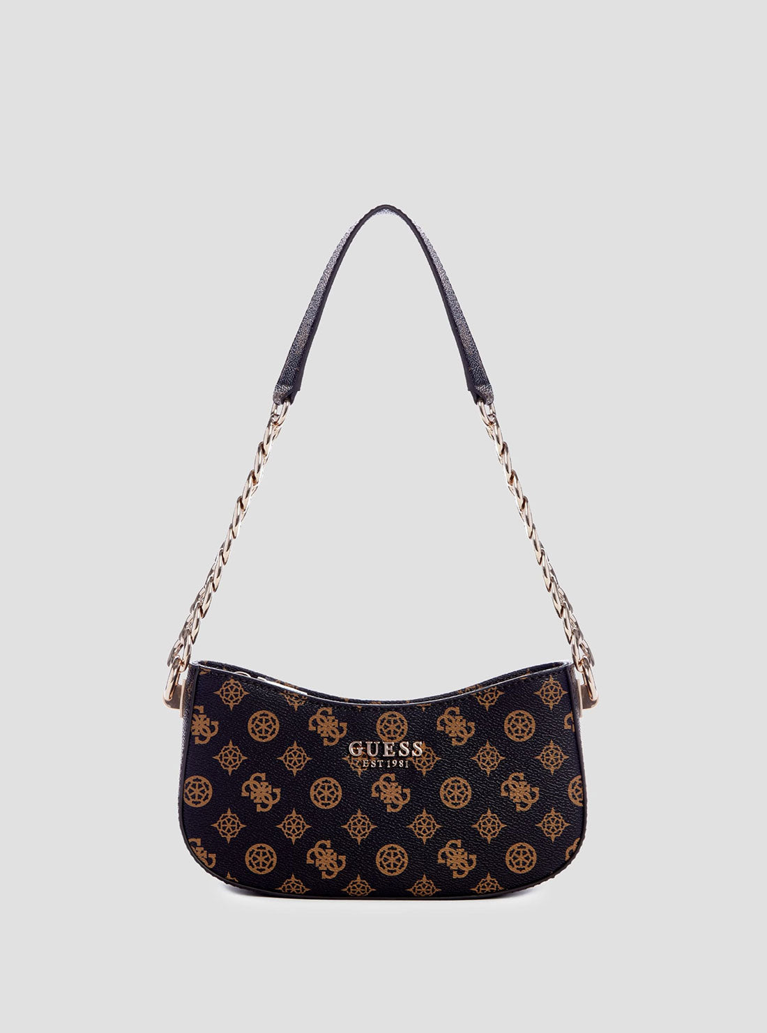 Evelune Brown Leather Shoulder Bag with Logo - Stylish Crossbody Purse for Women, Perfect for Work, Travel & Everyday Use