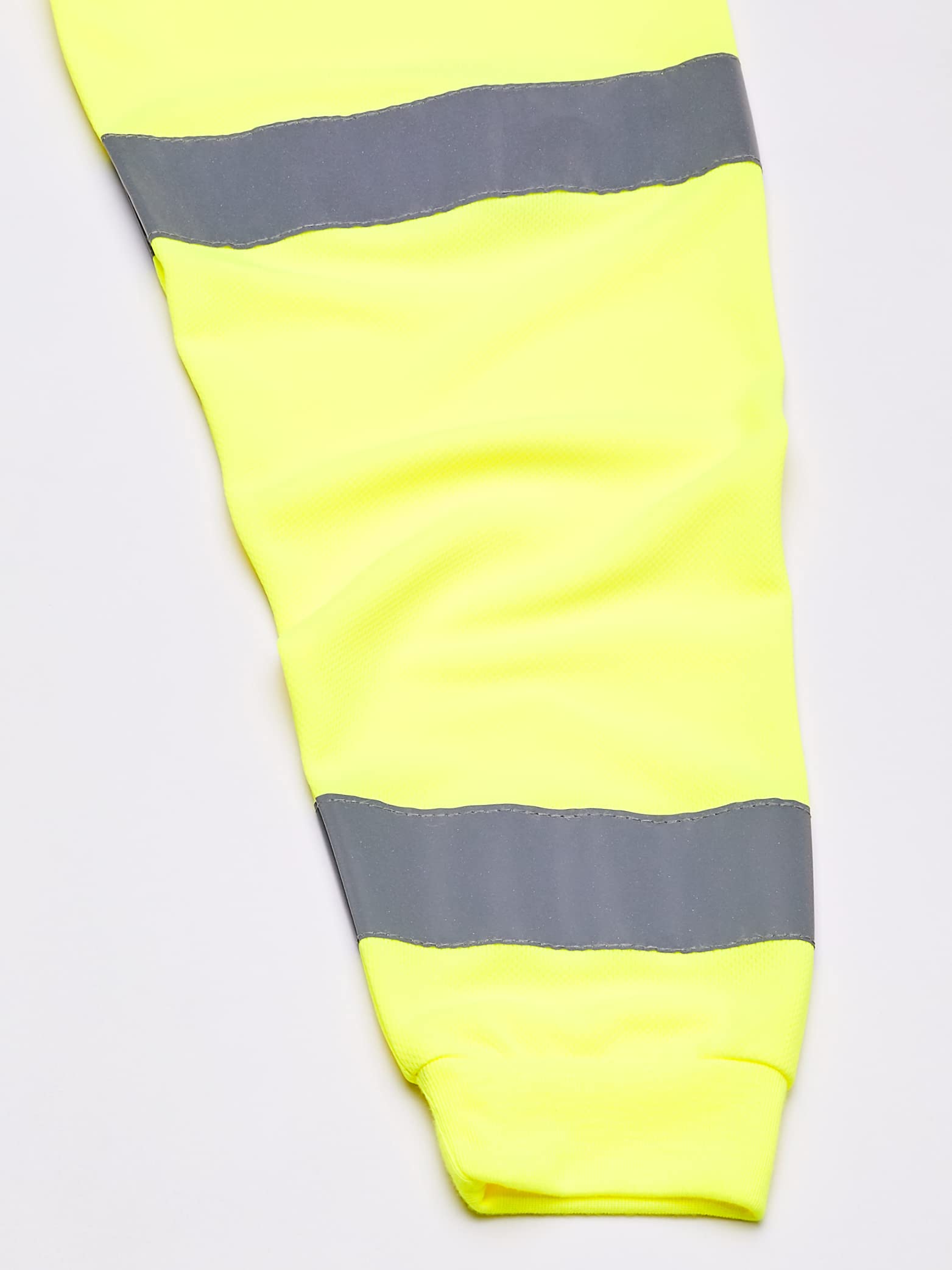 High Visibility Men's Long Sleeve Waffle Tee with Reflective Stripes for Work Safety