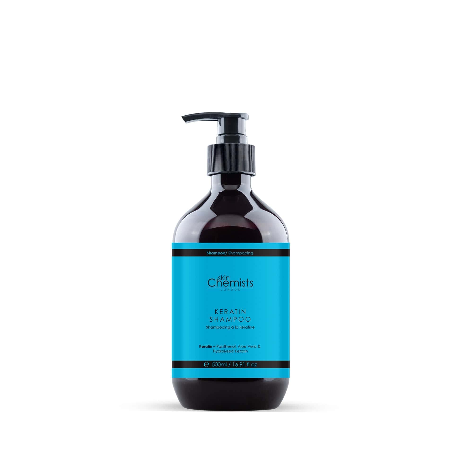 skinChemists Keratin Clarifying Shampoo for Damaged Hair - Sulfate-Free Hair Repair Treatment for Dry, Frizzy Hair - Salon-Quality Deep Cleansing & Hydration for Smooth, Shiny Hair at Home