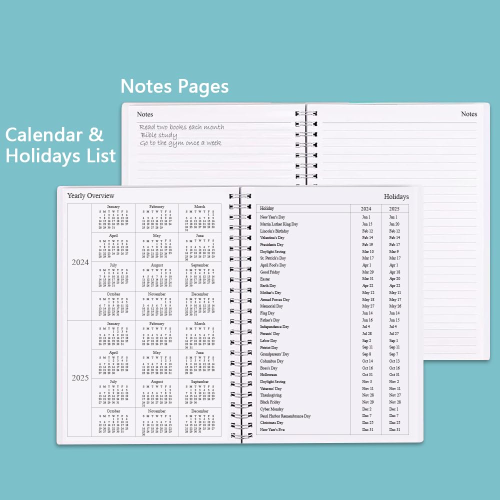 Nokingo Undated Weekly & Monthly Planner for 2025 or Any Year - 5.85
