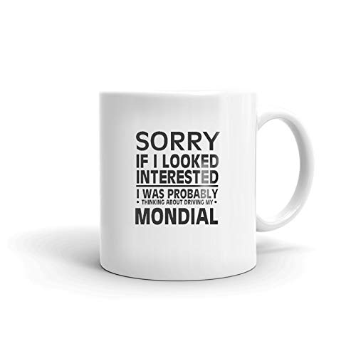 Premium Mondial Driver Ceramic Mug - 11 oz Coffee & Tea Cup for Car Enthusiasts - Perfect for Commuting, Road Trips & Office Use