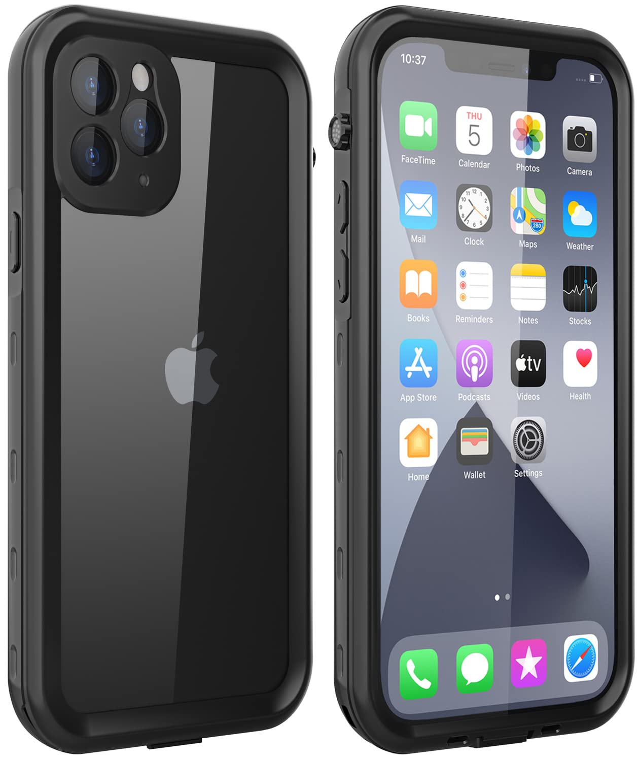 LOVE BEIDI iPhone 11 Pro Waterproof Case 5.8 Inch - Shockproof Protective Cover with Built-in Screen Protector | Full Body Dustproof Rugged Case for iPhone 11 Pro (Black) | Perfect for Outdoor Activities, Swimming & Extreme Sports Protection