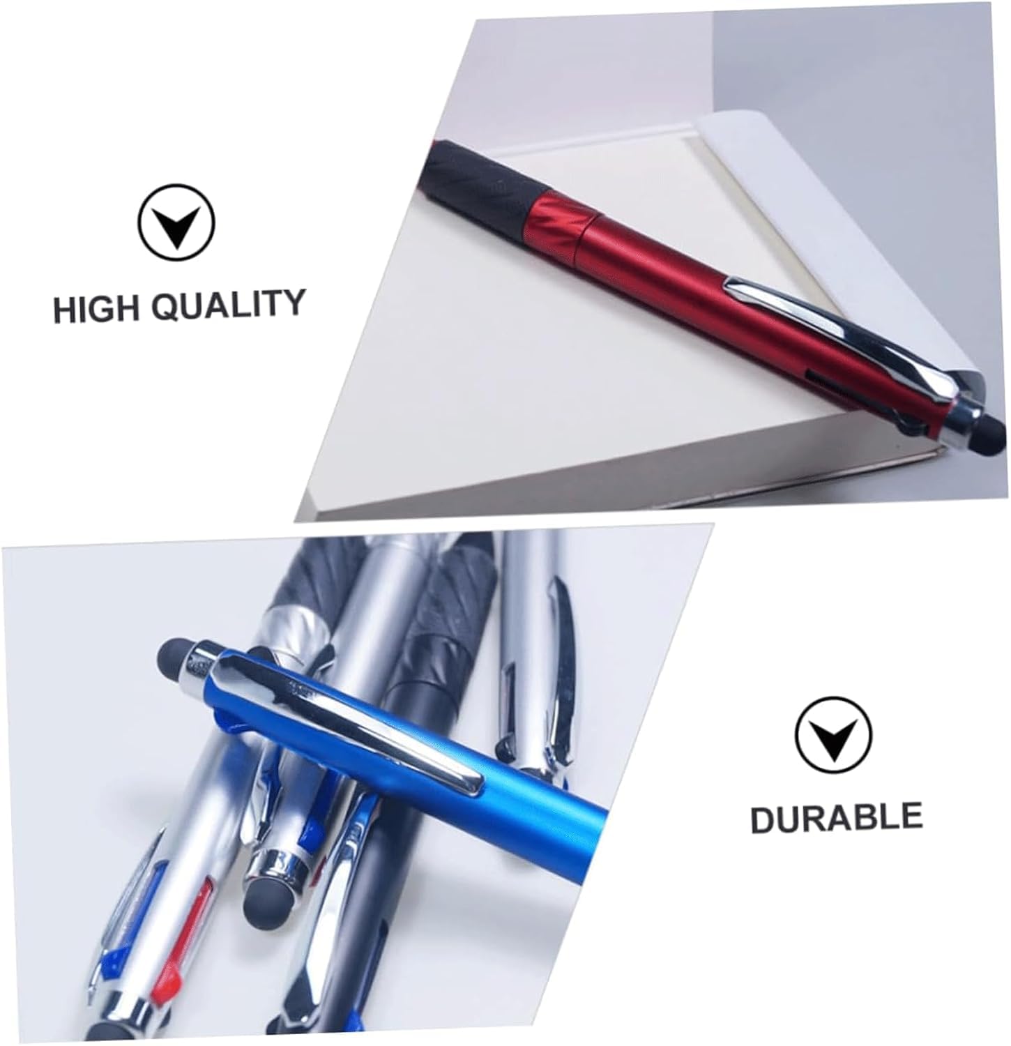 4-Pack Smooth Writing Retractable Gel Ink Pens - Quick-Drying Ballpoint Rollerball Pens for Students, Office & Home Use - Perfect for Note Taking, Journaling & Everyday Writing Tasks