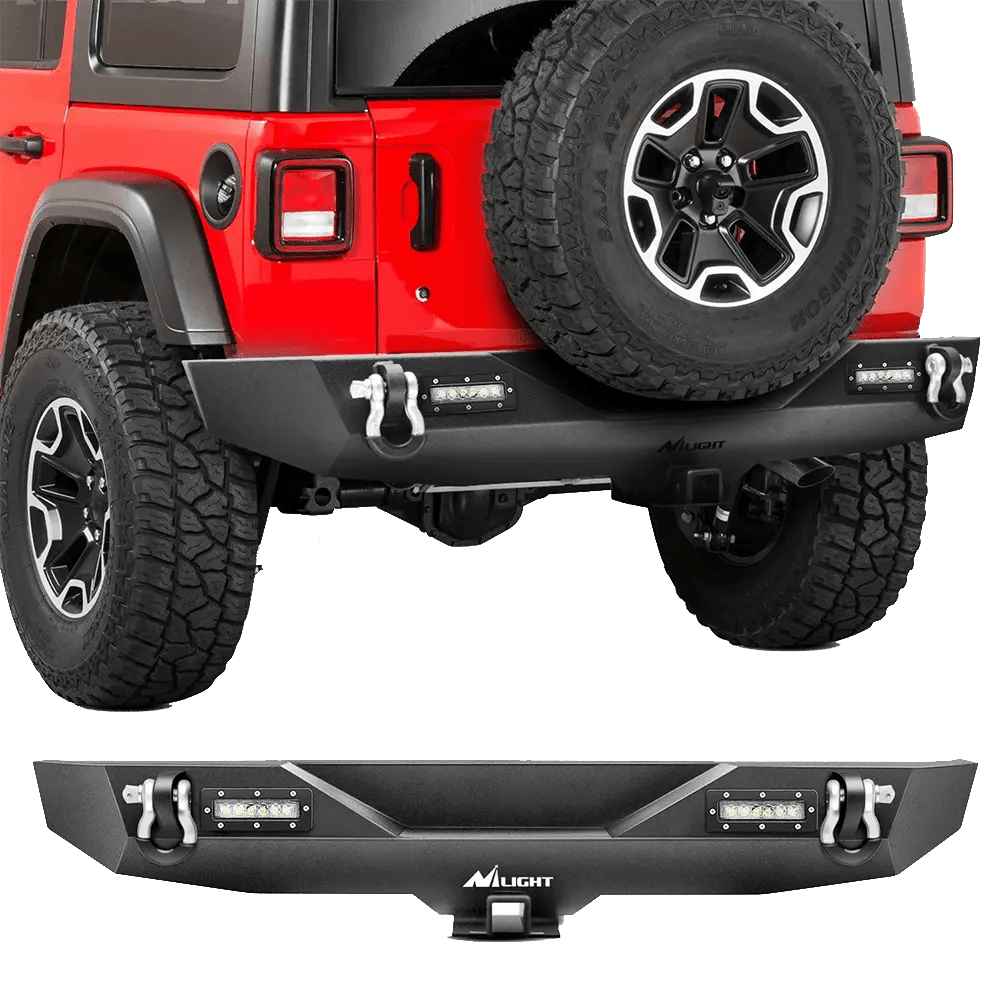 2020-2023 Jeep Wrangler JL Heavy Duty Rear Bumper with 2