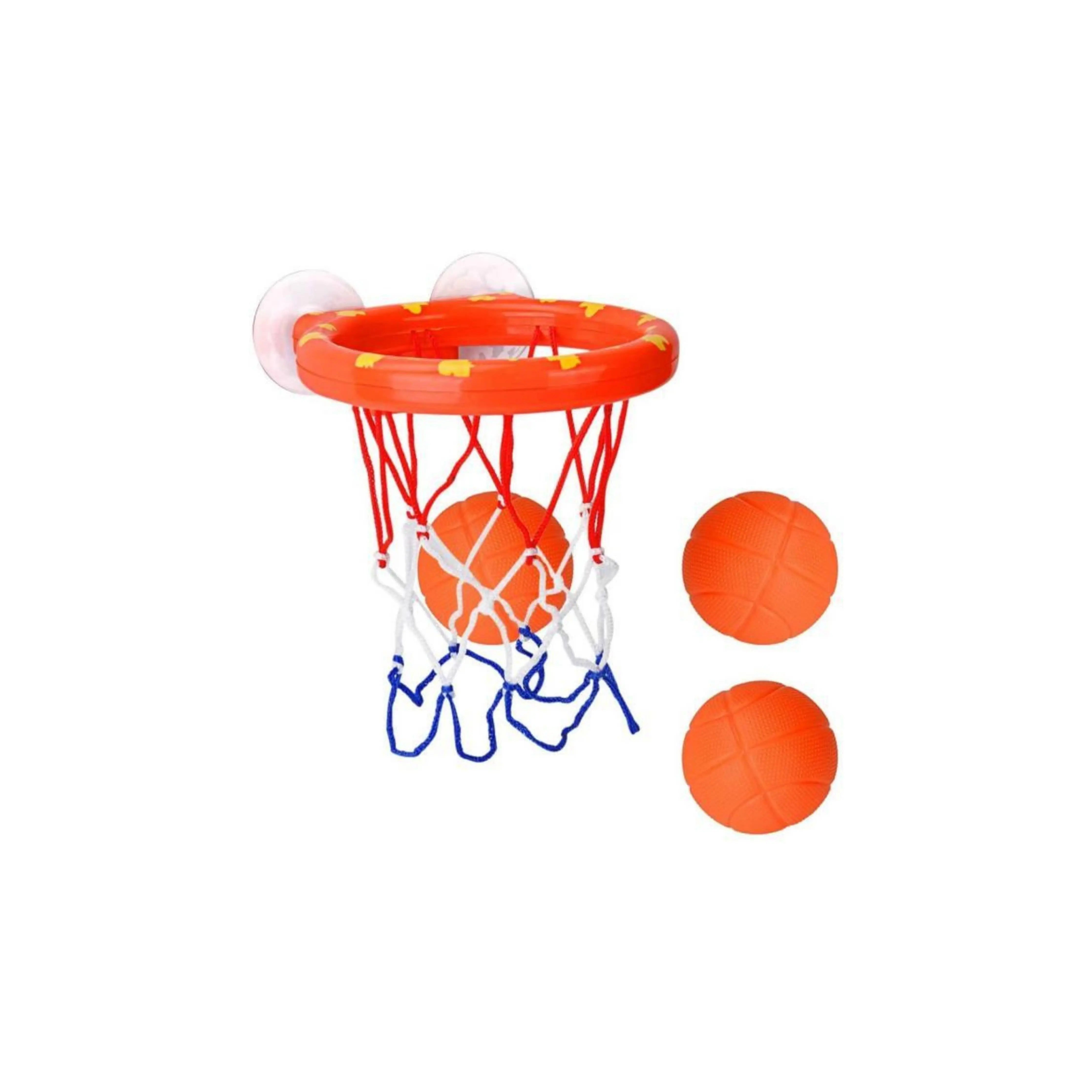 Kids Basketball Swimming Toy Set - Waterproof Shooting Basket Ball for Pool & Bathtub Play - Fun Outdoor & Indoor Water Activity Games for Toddlers & Children
