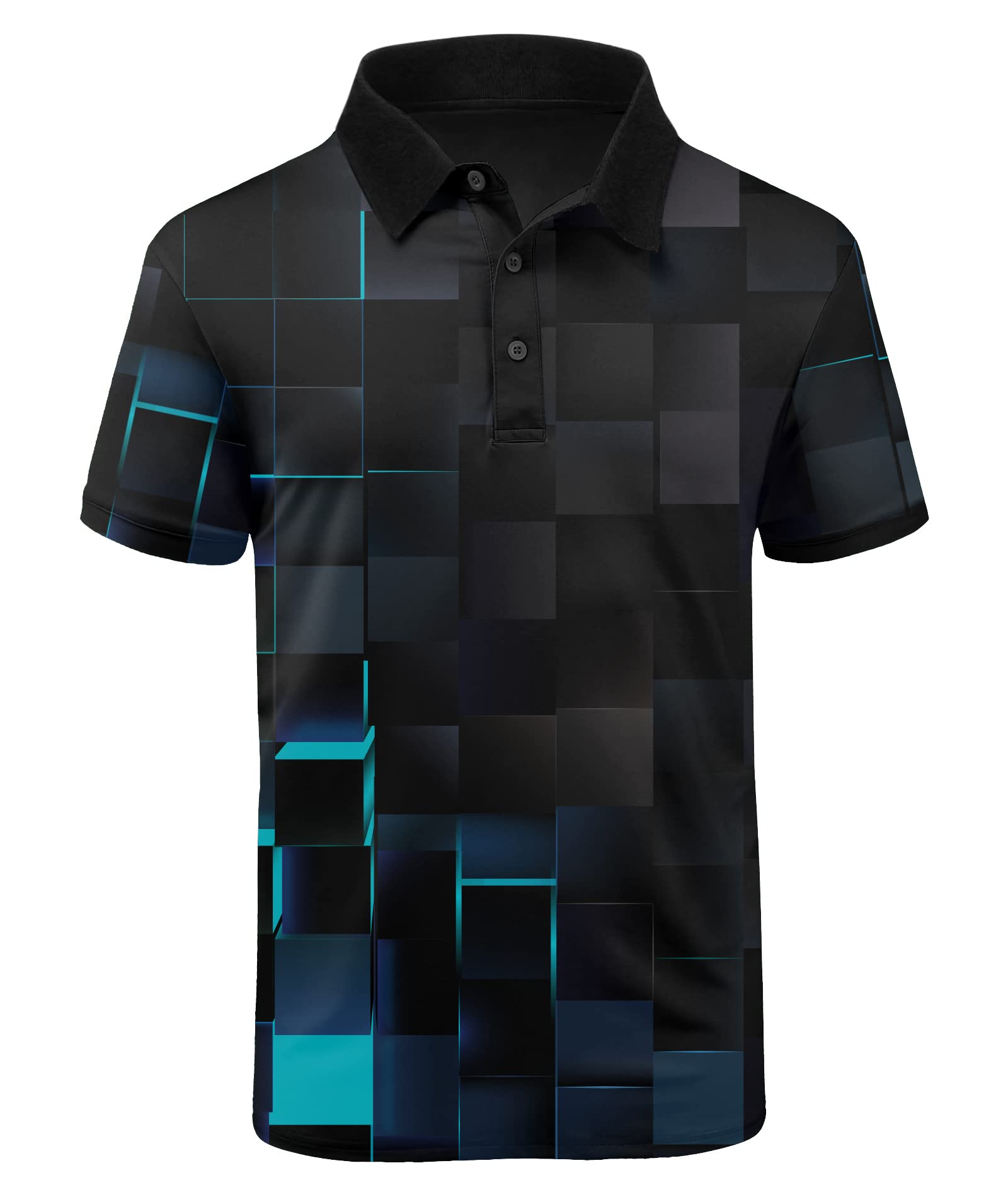 JACKETOWN Men's Lightweight Short Sleeve Golf Polo Shirts - Breathable Moisture-Wicking Casual T-Shirts for Golf, Work & Outdoor Activities