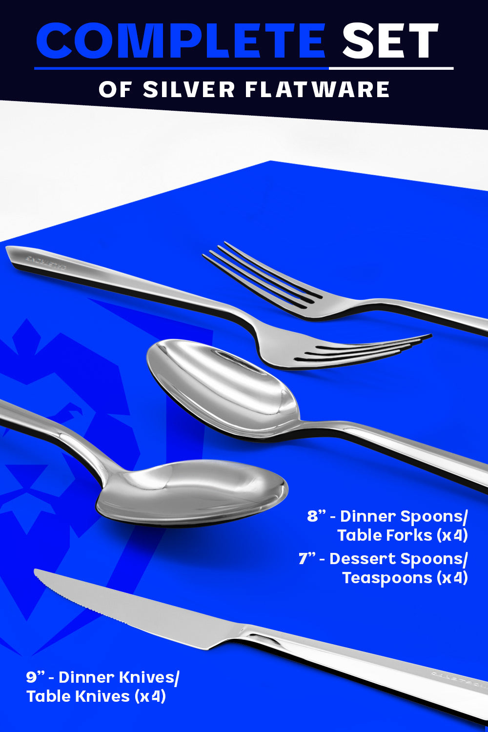 Premium 20-Piece Flatware Set for 4 - Stainless Steel Silverware Cutlery Set by Dalstrong - Perfect for Dinner Parties, Weddings & Everyday Dining