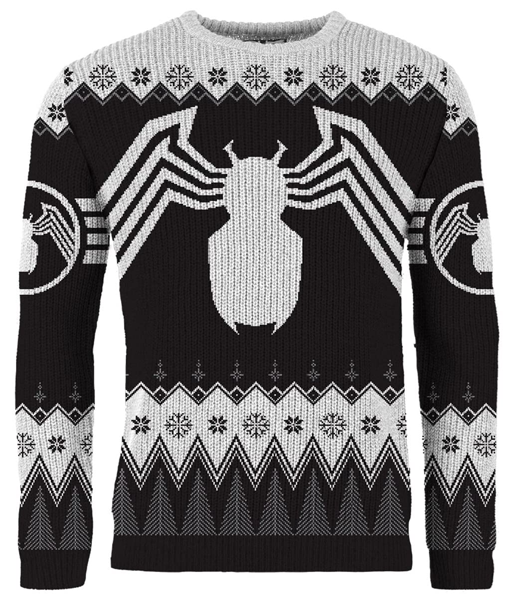 Venom Ugly Christmas Sweater for Men & Women | Marvel Spiderman Themed Holiday Gift | Perfect for Christmas Parties & Superhero Fans