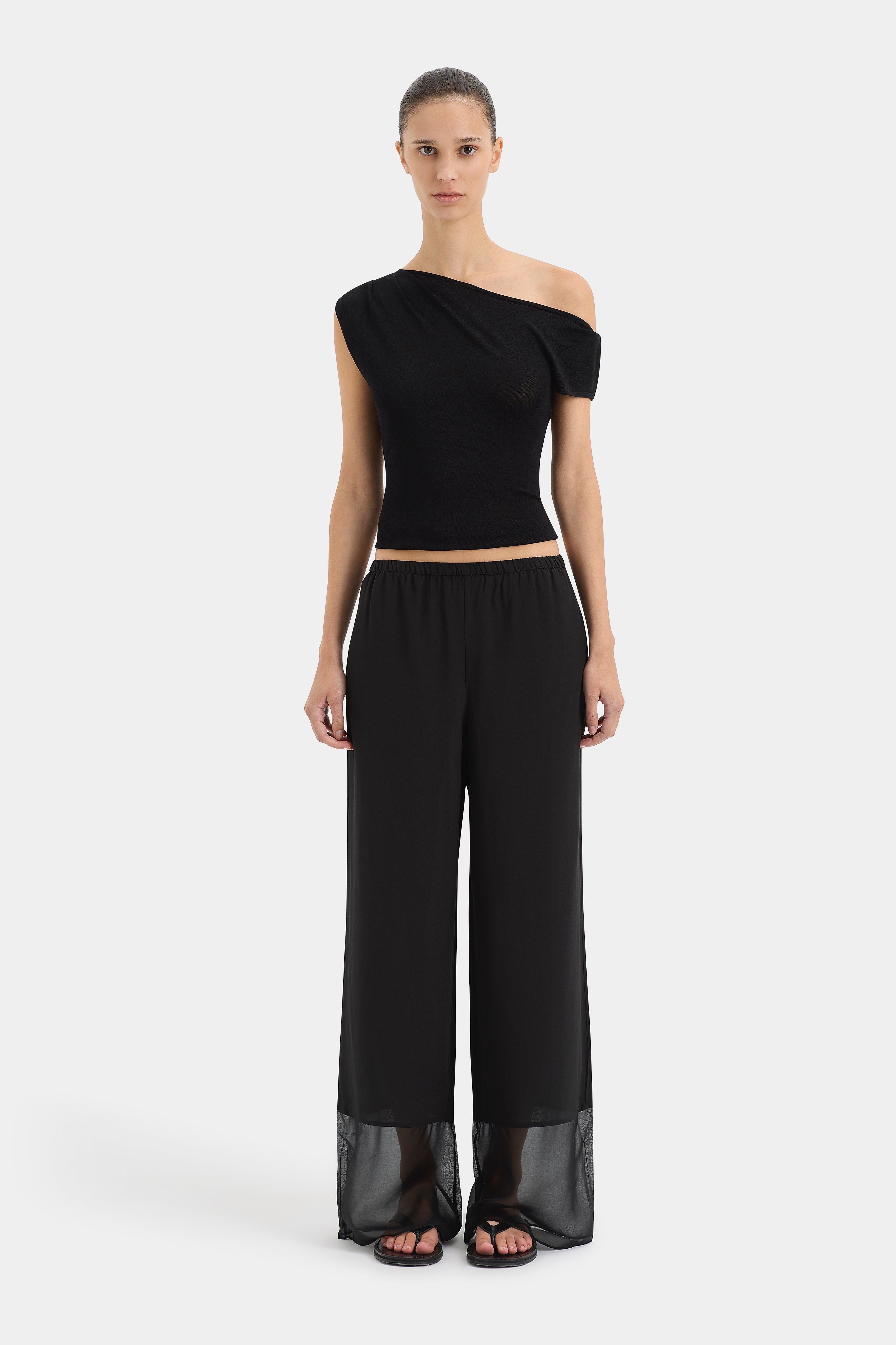 Adrienne Monochrome Pants - Stylish High-Waisted Trousers for Women | Office Wear, Casual Outfits & Evening Looks