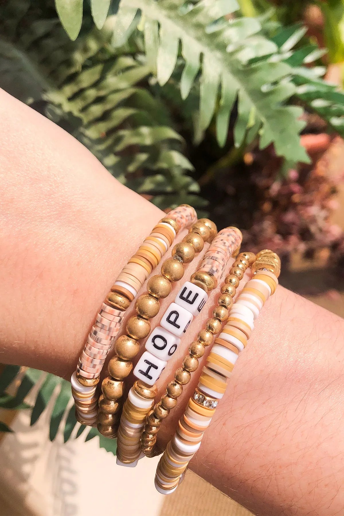 Positive Vibes Bracelet Set - Inspirational Beaded Wristbands for Women & Girls - Perfect for Yoga, Meditation & Daily Motivation