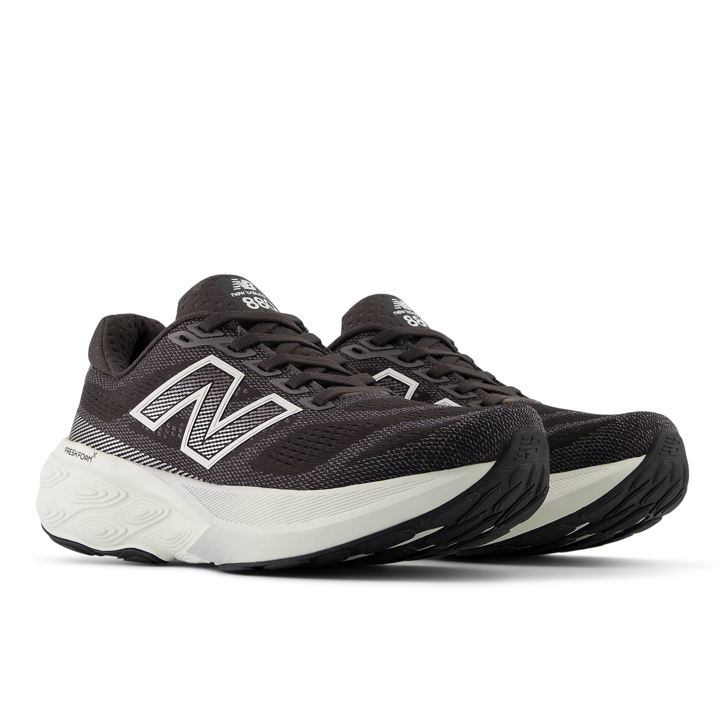 Women's New Balance Fresh Foam X 880v15 Wide Running Shoes - Black Cement/Sea Salt/Silver Metallic - Lightweight Cushioned Sneakers for Jogging, Walking & Gym Workouts
