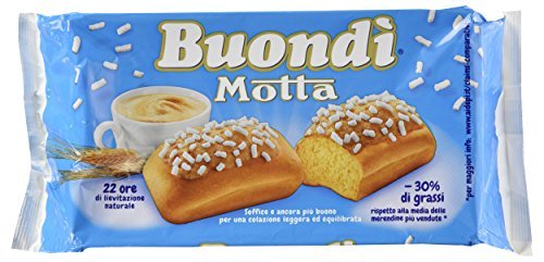 Buondì Classic Taste Snack Cakes - Italian Import (6 Cakes per Box, 200g/7.05oz) - Pack of 4 | Perfect for Breakfast, Office Snacks & Coffee Time