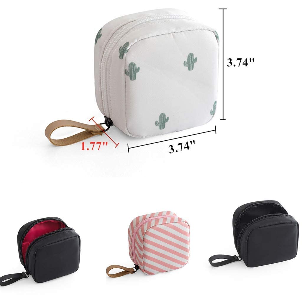 Favria Waterproof Makeup Bag for Women & Girls - Pink Stripes Cosmetic Organizer, Travel Toiletry Pouch - Perfect for Travel, Gym, and Daily Essentials Storage