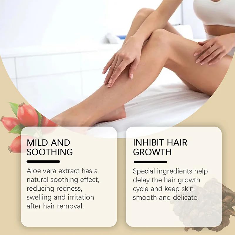 Pure Organic Cyperus Rotundus Oil for Hair Removal - 100% Natural & Effective Body Hair Growth Reduction - 2PCS Set - Perfect for Smooth Skin Care & DIY Beauty Treatments