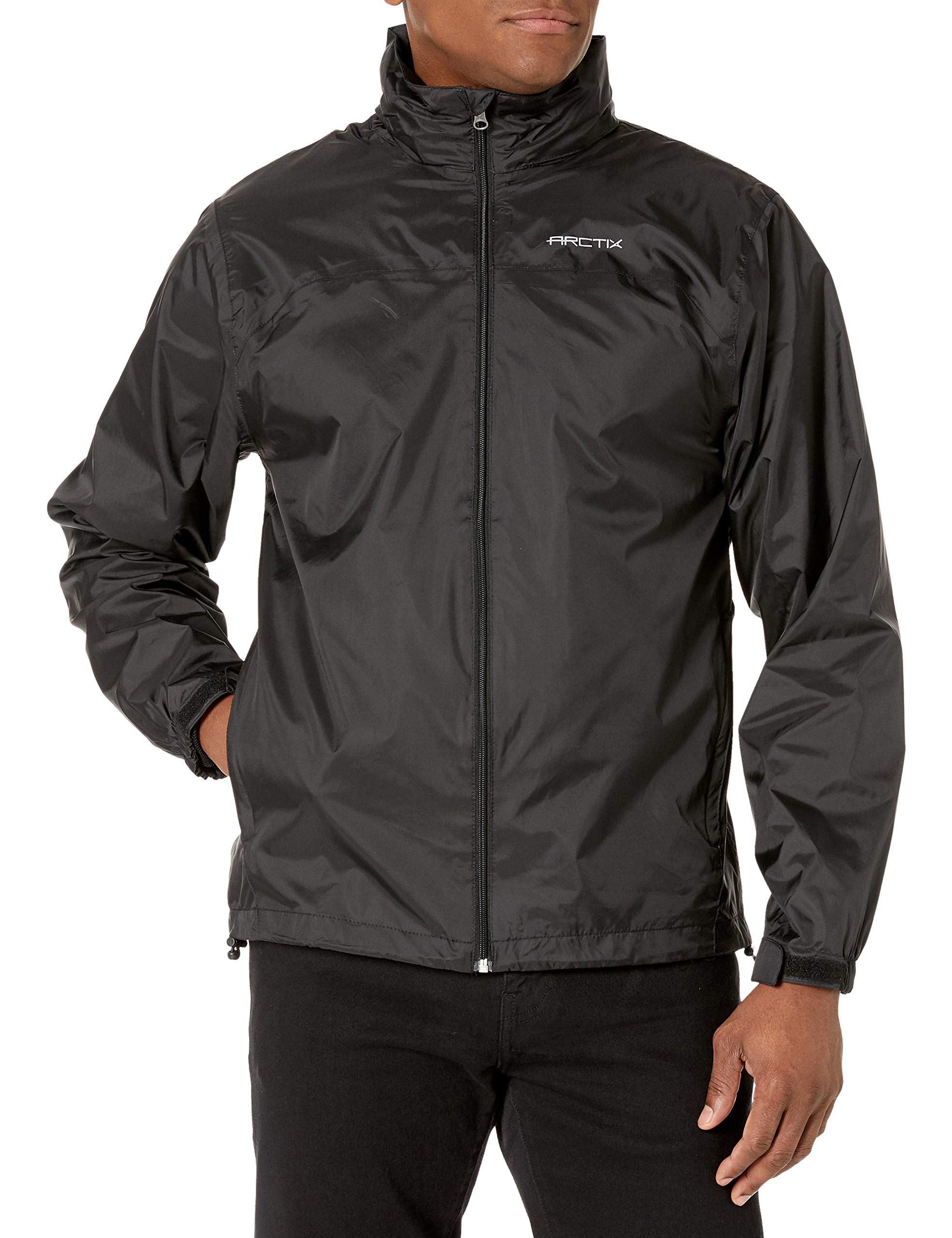Arctix Men's Waterproof Storm Rain Jacket - Lightweight Windproof Outdoor Jacket for Hiking, Camping & Travel