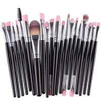 20PCS Professional Makeup Brushes Set - Foundation, Mascara, Lip, Eyeshadow & Eyebrow Brushes Kit for Flawless Makeup Application - Perfect for Daily Use, Travel & Professional Makeup Artists