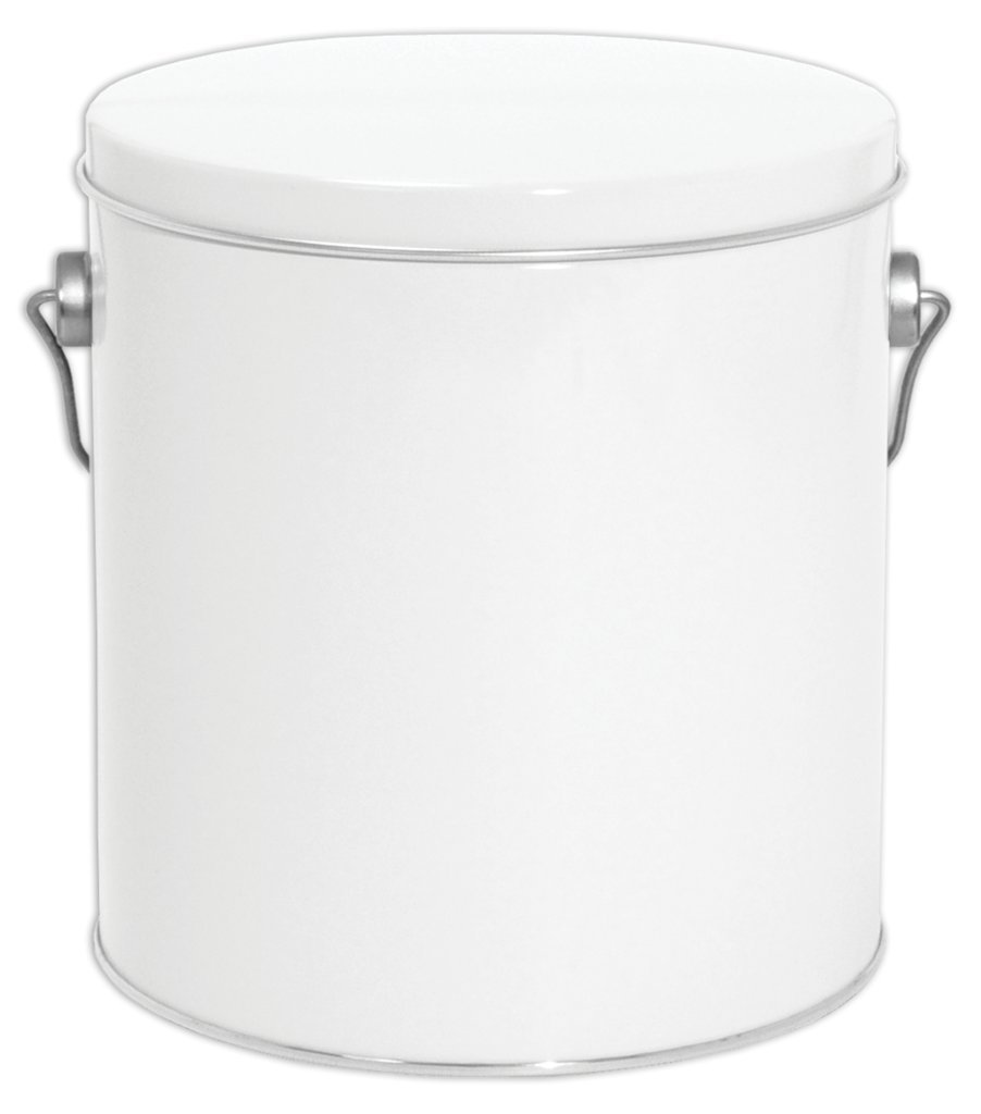 Scott's Cakes Foil Wrapped Solid Milk Chocolate Red Croquettes in White Pail - Perfect for Birthday Gifts, Party Favors & Holiday Treats