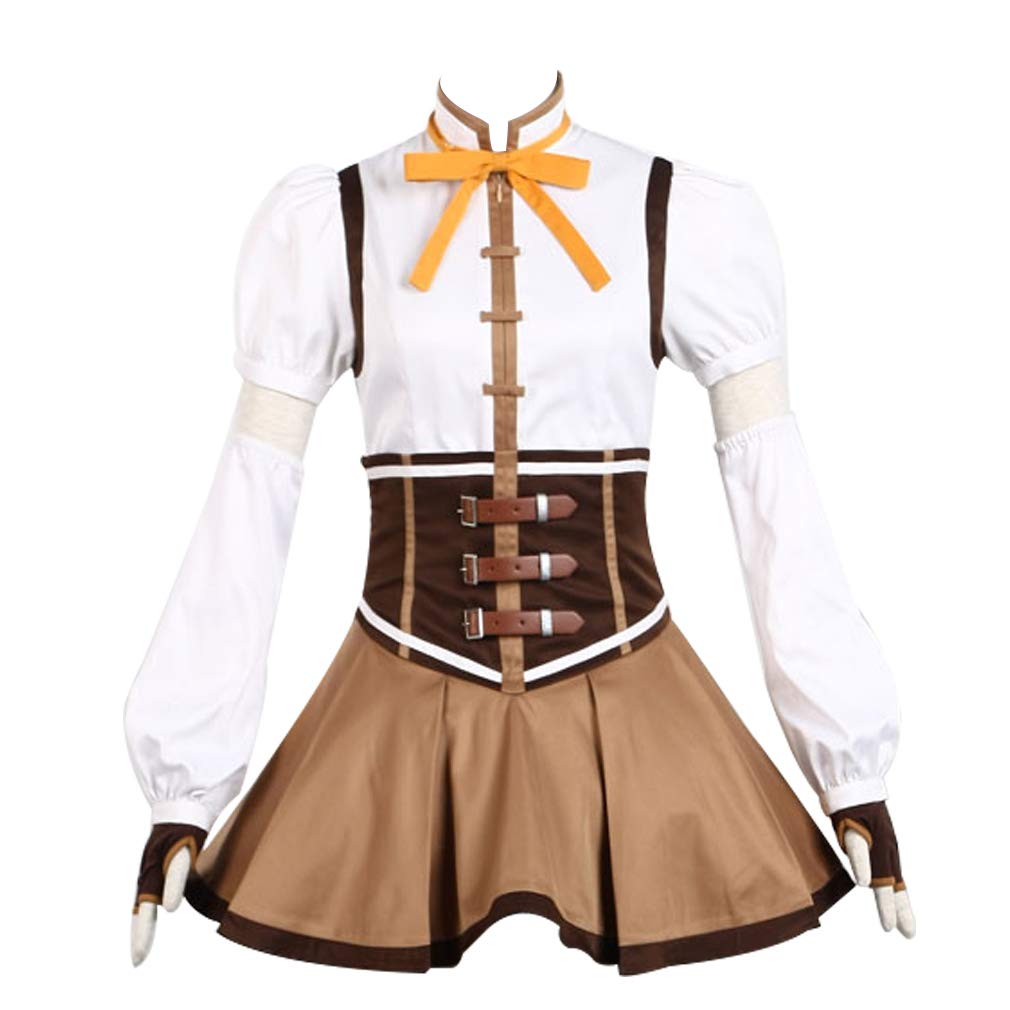Puella Magi Madoka Magica Mami Tomoe Cosplay Costume Outfit - Anime Magical Girl Halloween Cosplay & Convention Costume for Fans