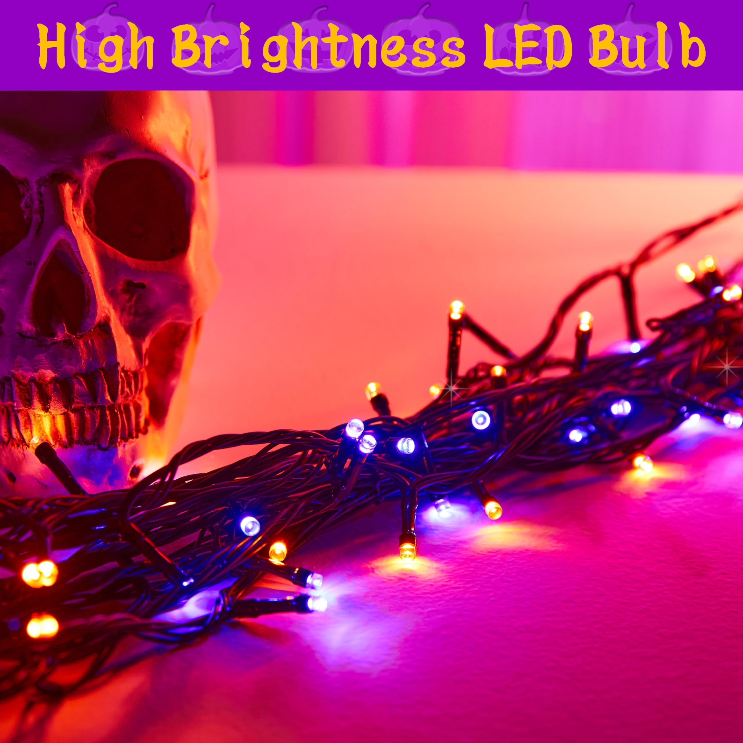 400 LED Cascading Twinkle Christmas Tree Lights with 8 Lighting Modes & Remote - 6.6FT x 16 String Waterfall Fairy Lights with Timer for Indoor Holiday Decor (Purple) - Perfect for Christmas Tree Decorations, Home Parties, and Winter Wedding Ambiance