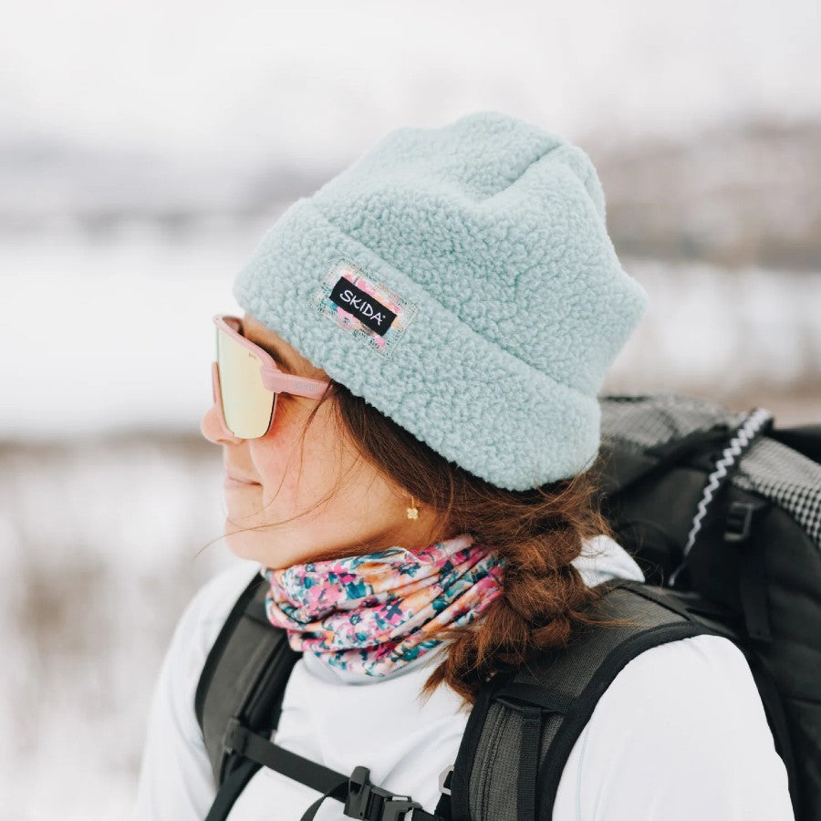 Skida High Pile Fleece Hat for Women & Men - Warm Winter Beanie for Skiing, Snowboarding & Outdoor Activities