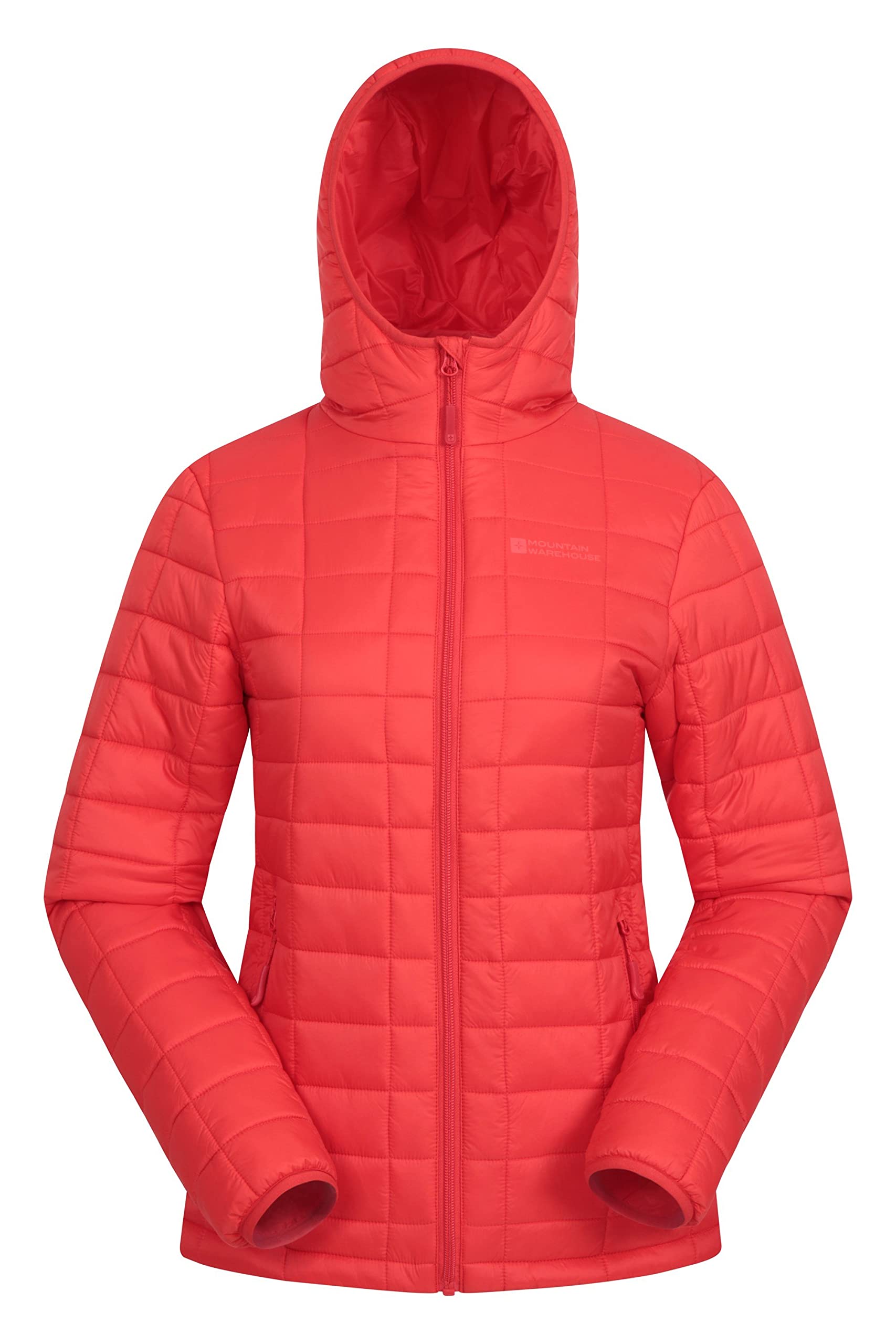 Mountain Warehouse Women's Bolt Quilted Padded Jacket - Water-Resistant Winter Coat with Full Zip Closure for Hiking, Camping & Outdoor Activities