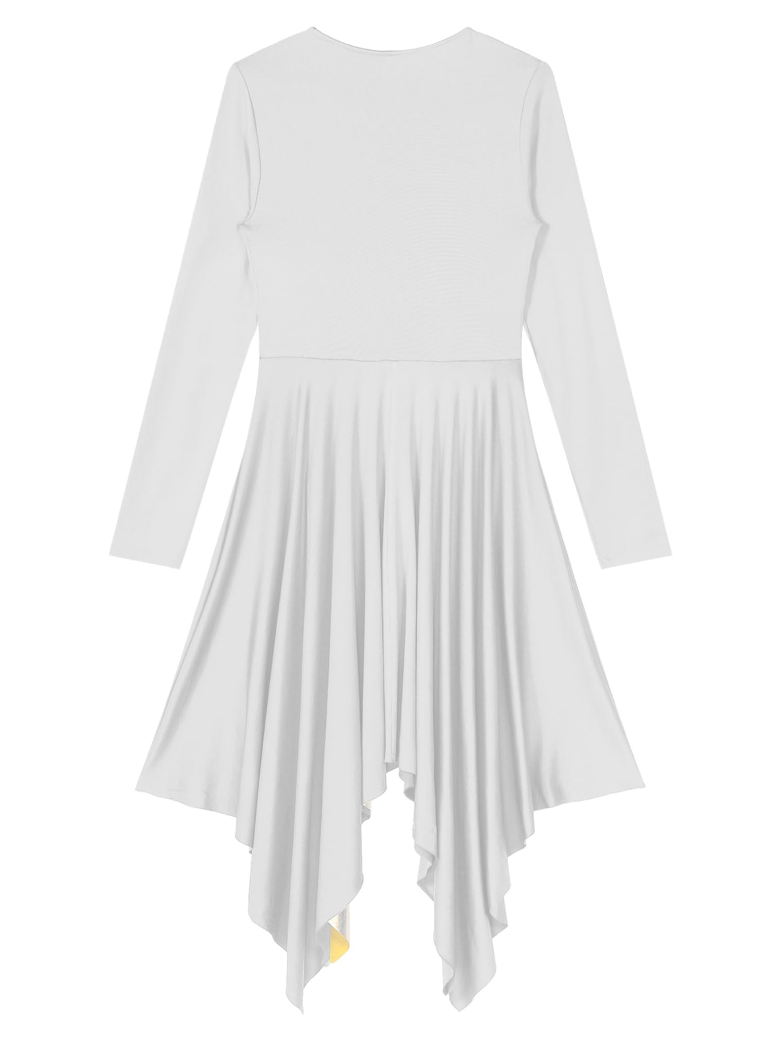Vastwit Women's Long Sleeve Praise Dance Dress - Liturgical Worship Dancewear for Church Performances & Lyrical Worship Events