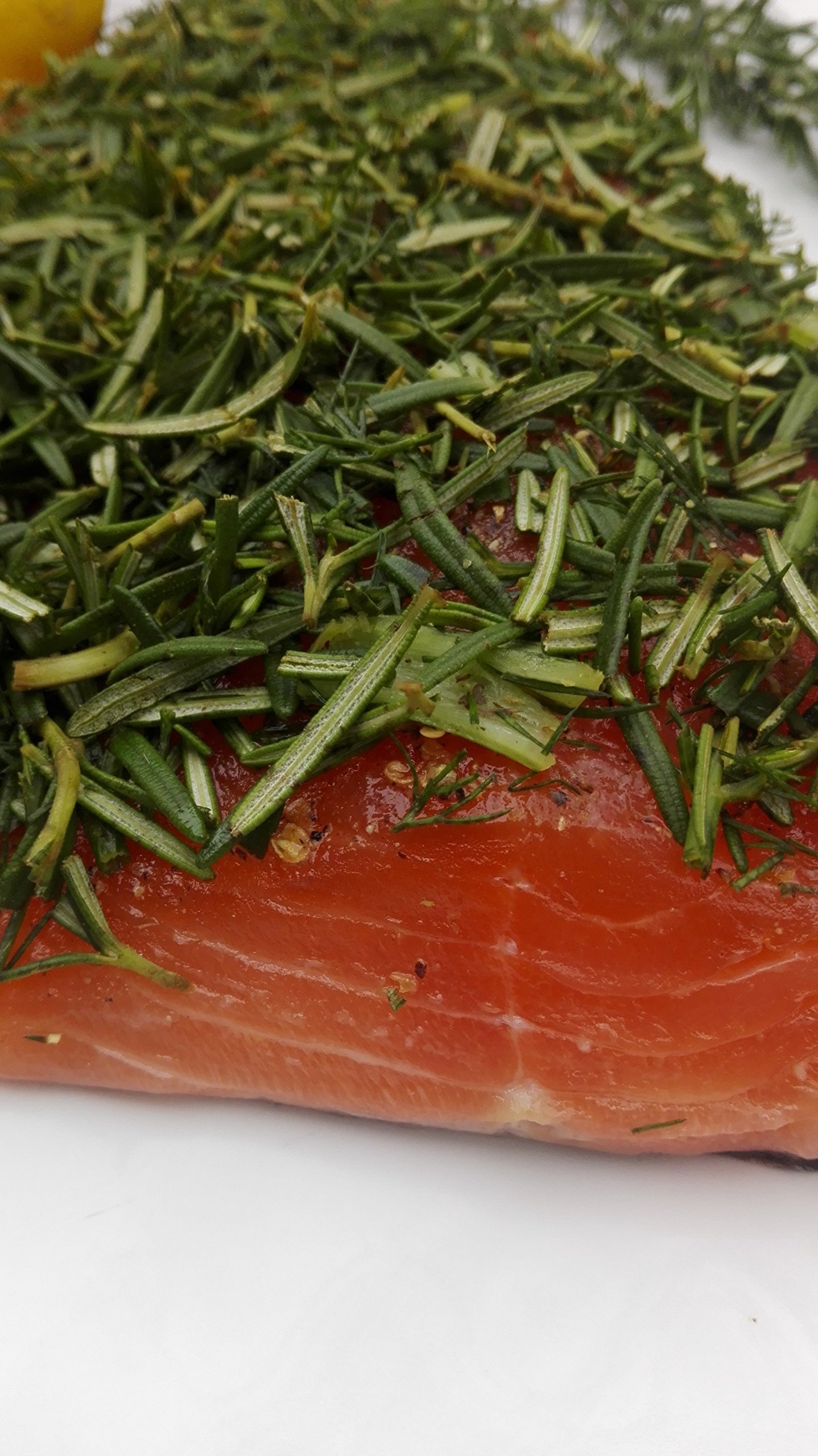 Organic Honey & Fresh Rosemary Gravlax Salmon - 1.1 kg | Handcrafted with Fresh Herbs & Citrus | Perfect for Brunch, Charcuterie Boards & Gourmet Meals