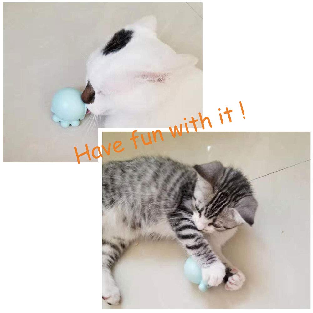Oncpcare 2 Pack Octopus Catnip Balls - Natural Interactive Cat Toys with Catnip, Fun Chasing Balls for Kittens & Adult Cats - Perfect for Indoor Play, Exercise & Stress Relief
