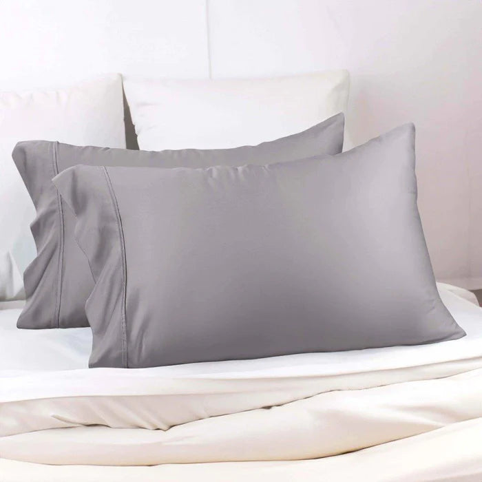 300 Thread Count Modal Beechwood Pillowcase Set - 2 Piece Soft & Breathable Bedding for a Comfortable Night's Sleep - Perfect for Home, Hotel, and Travel Use