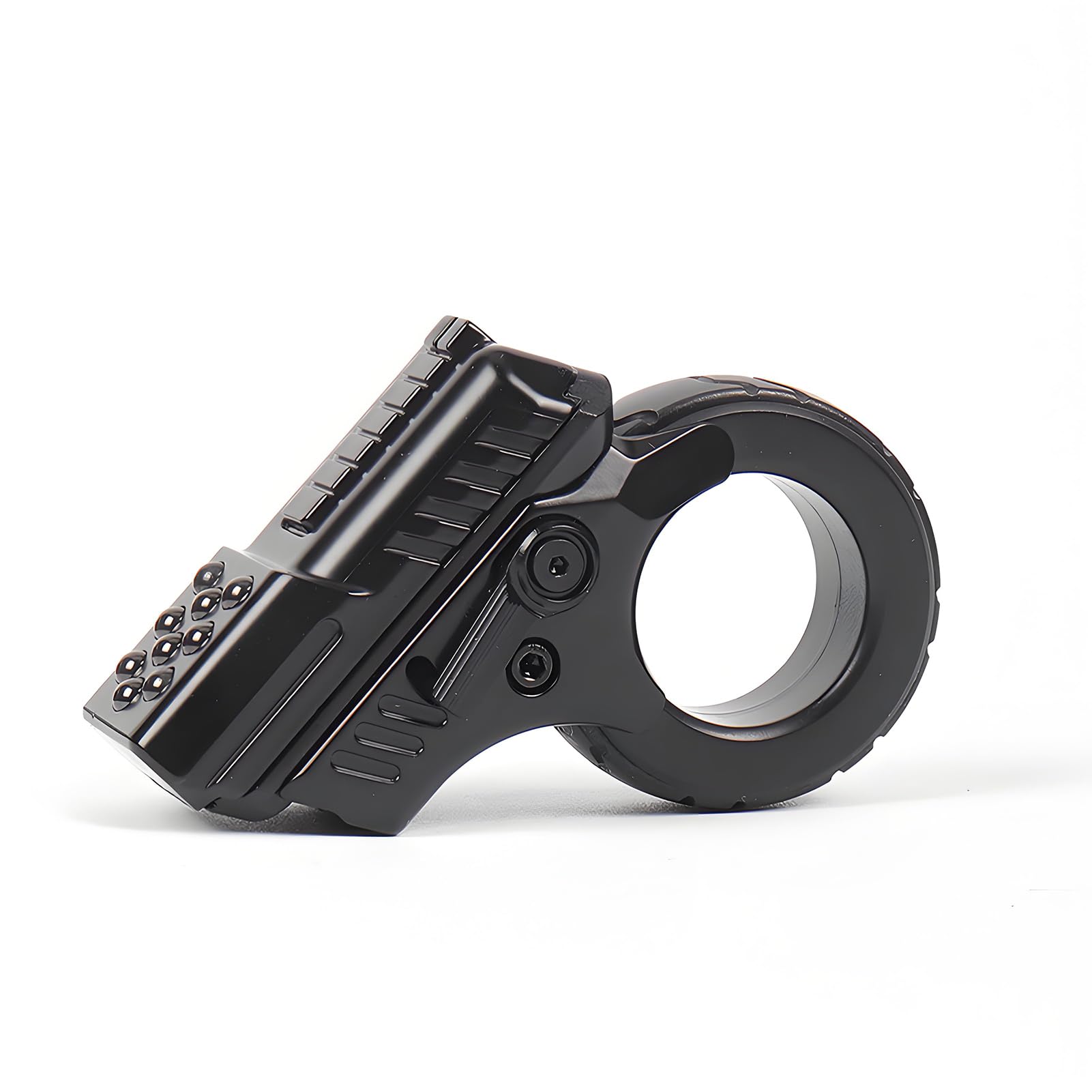 Stainless Steel Fidget Gun for Adults - Anxiety & Stress Relief Toy, Cool Easter Gift for Men & Women (Black) | Perfect for Office, Travel & ADHD Focus