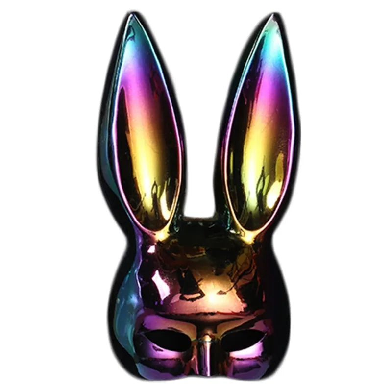 Unisex Bunny Mask for Halloween Party - Cute Rabbit Costume Accessory for Men & Women - Perfect for Cosplay, Costume Parties, and Festive Celebrations