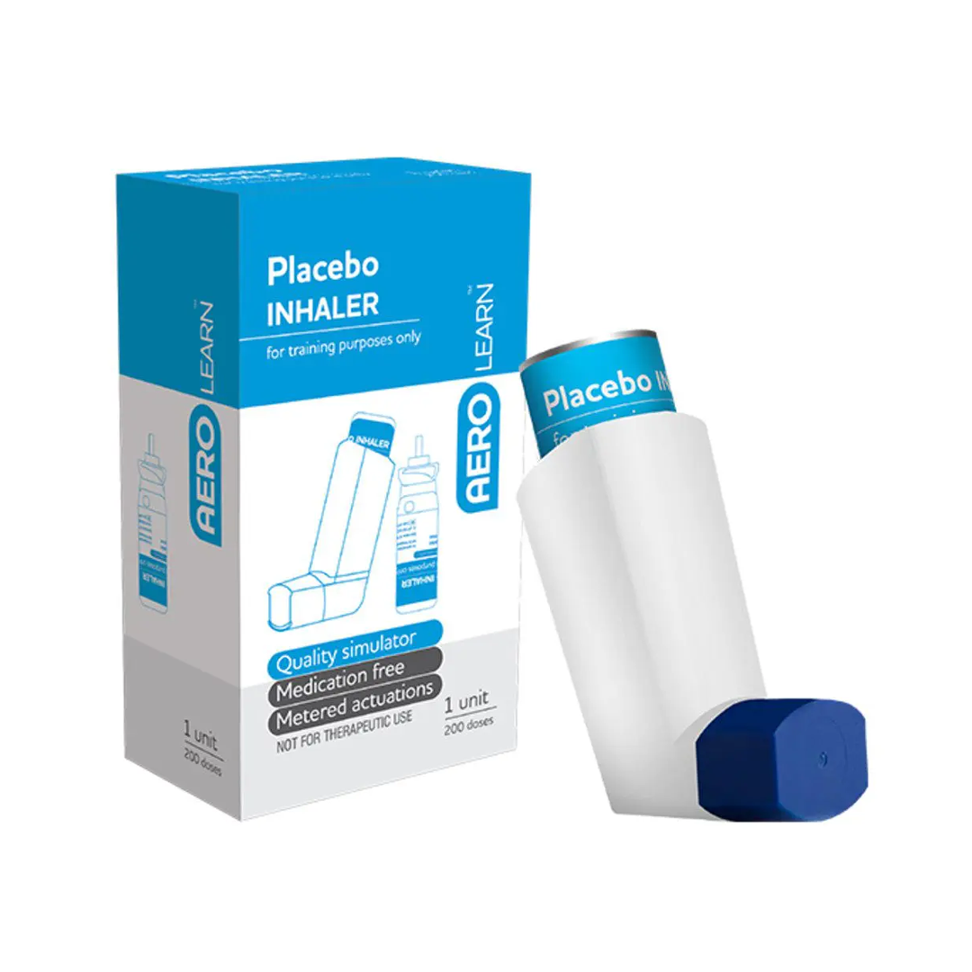 Asthma Placebo Inhaler for Training & Practice - Safe Breathing Exercise Device for Kids & Adults - Perfect for Asthma Management & Emergency Preparedness