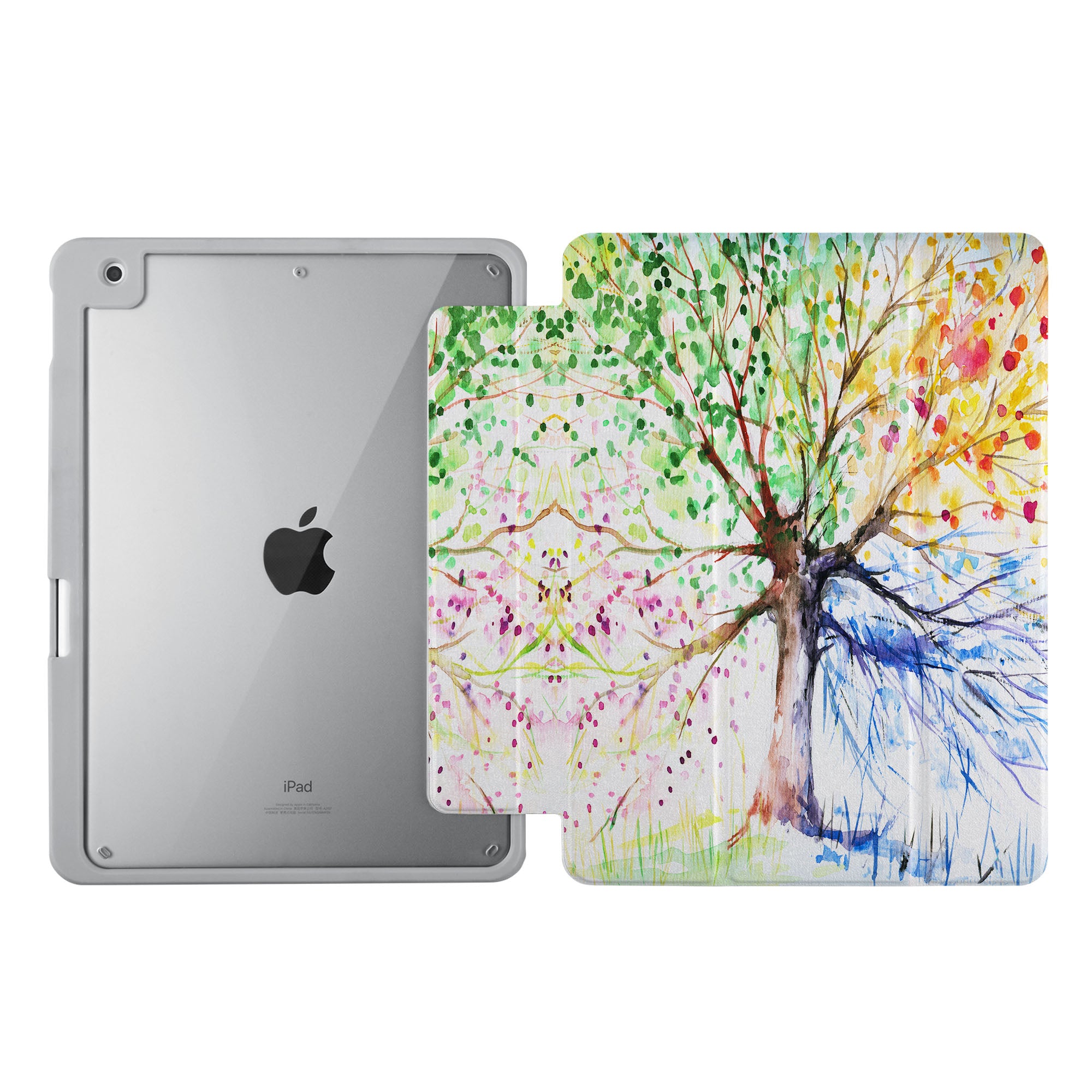 iPad 360 Elite Case with Watercolor Flower Design - Protective Cover for iPad Air/Pro, Shockproof & Scratch-Resistant - Perfect for Work, Travel, and Everyday Use