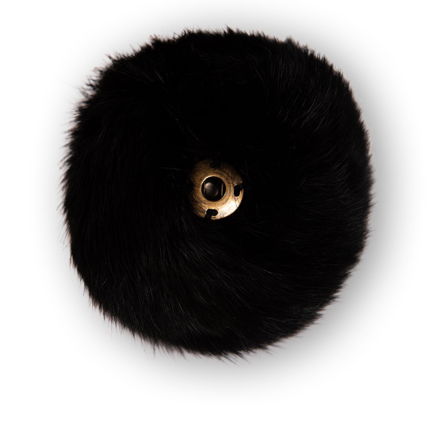 Black Faux Fur Pom Pom - Soft & Fluffy for Hats, Scarves, Bags & DIY Crafts | Winter Fashion Accessories & Home Decor
