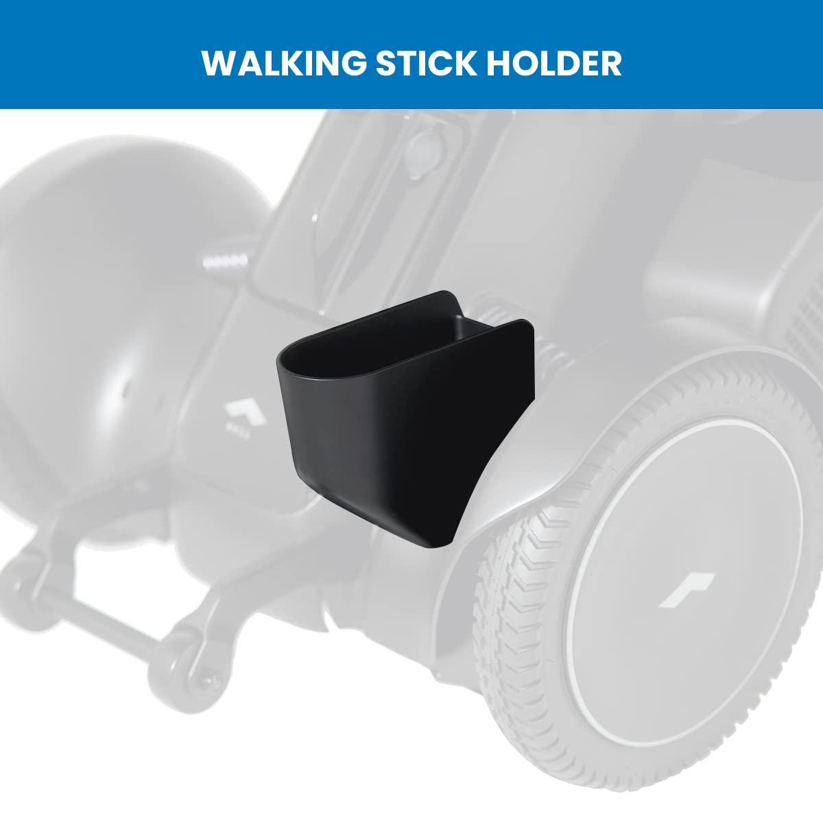 WHILL Model C2 Walking Stick Holder - Lightweight & Durable Cane Holder for Walkers, Canes & Mobility Aids - Perfect for Home, Office & Travel Use