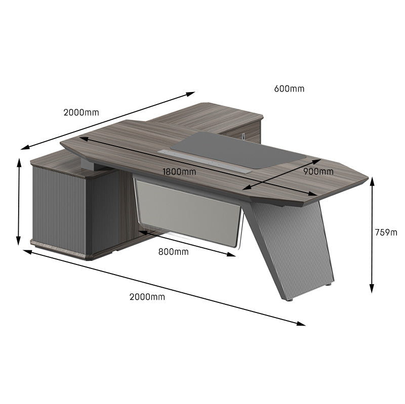 Premium MADDOK Executive Desk with Right Return - 200cm (79
