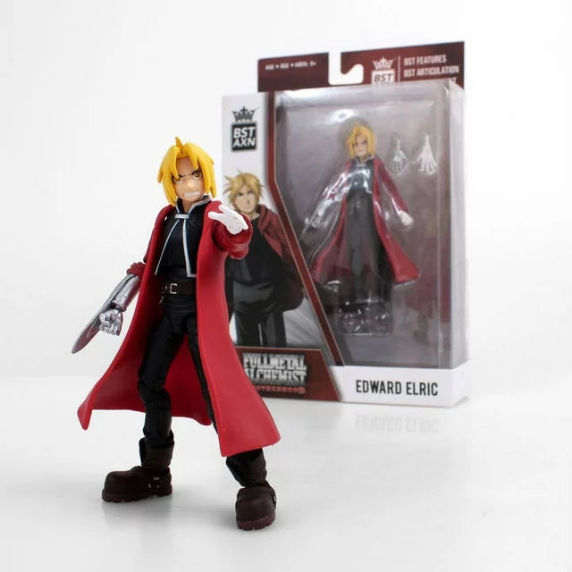 BST AXN Fullmetal Alchemist Edward Elric Action Figure - Collectible Anime Character Model for Display & Cosplay