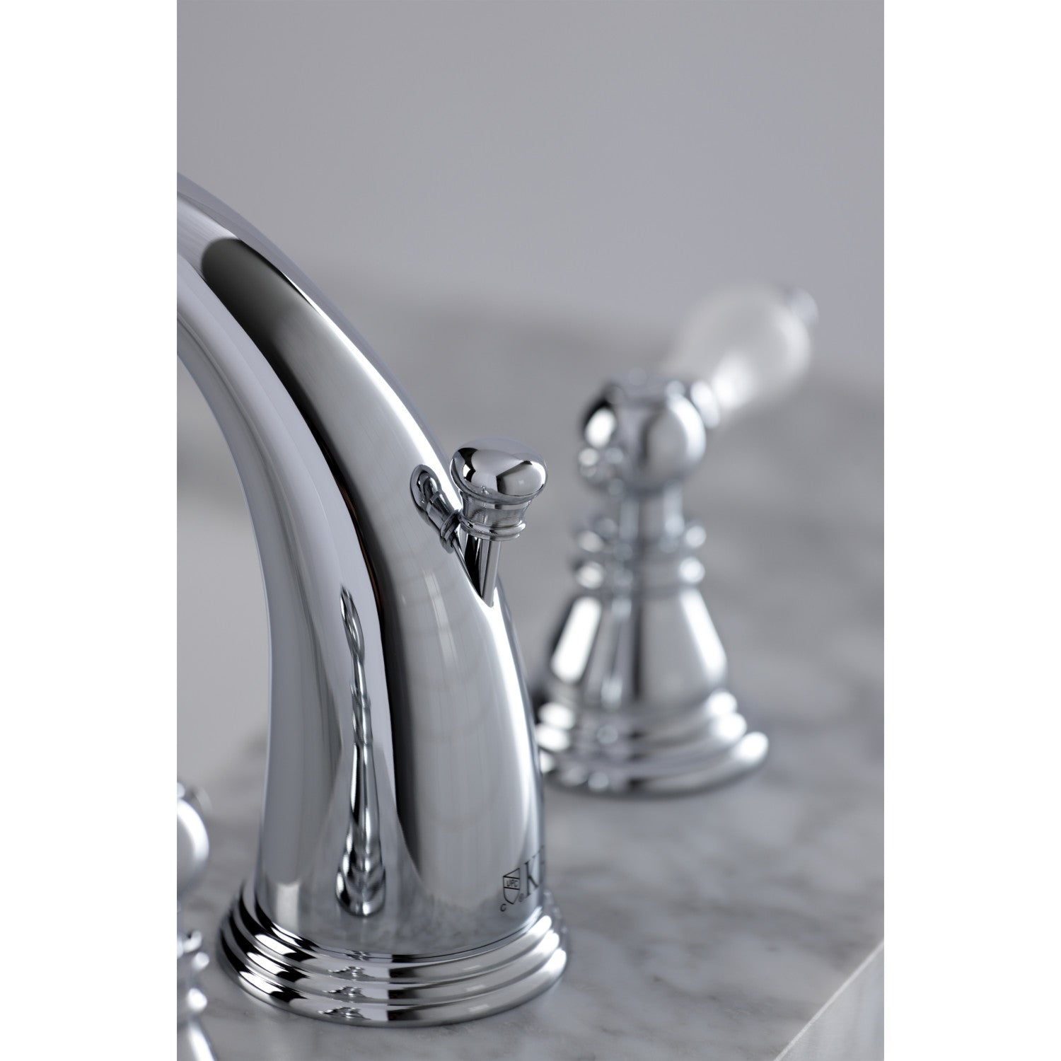 American Patriot KB981APL 3-Hole Widespread Bathroom Faucet - Two Handle Deck Mount with Pop-Up Drain - Polished Chrome Finish for Vanity Sink - Perfect for Modern & Traditional Bathroom Renovations