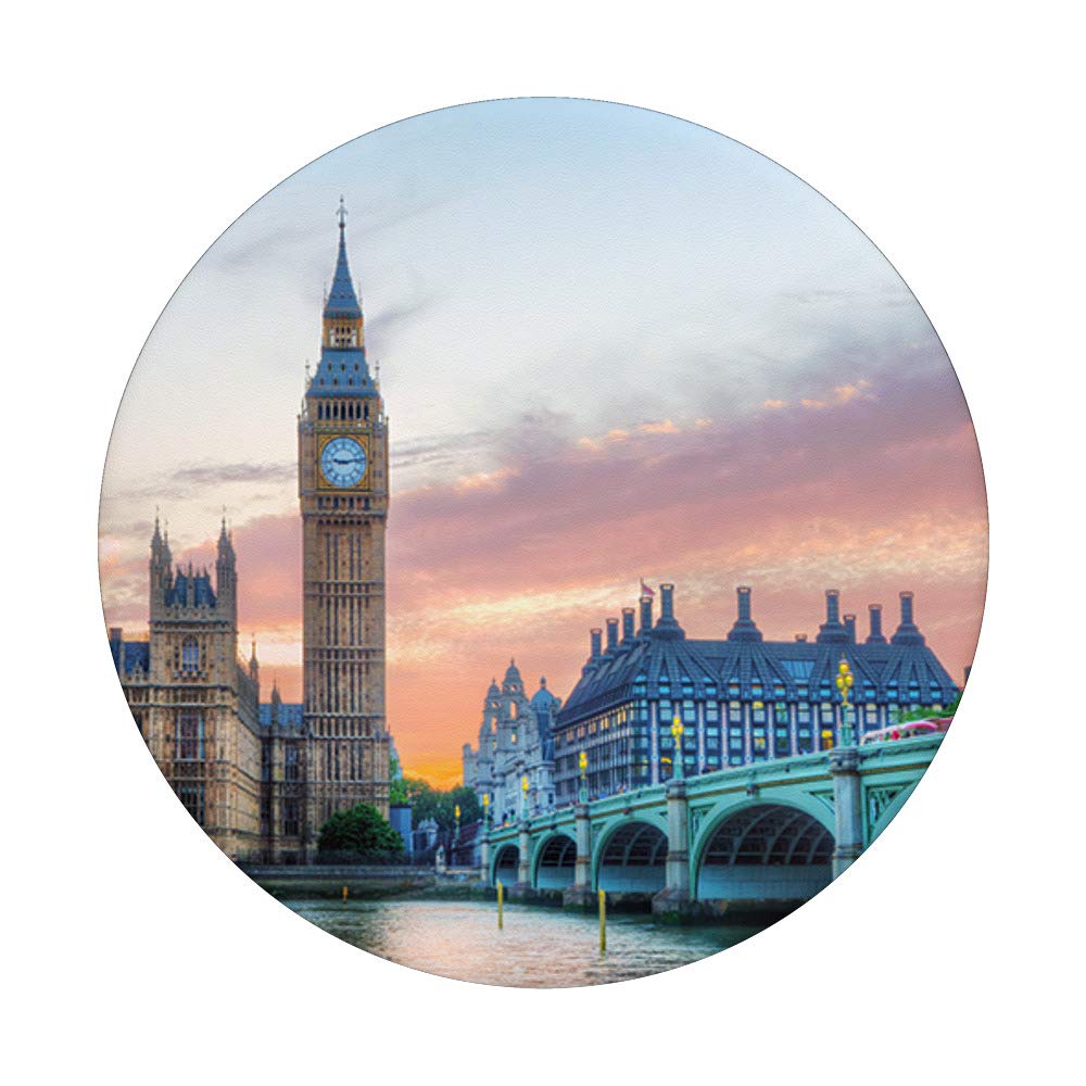 Big Ben London England UK British Souvenir PopSockets PopGrip - Interchangeable Phone & Tablet Stand with Swappable Grip - Perfect for Travelers, UK Fans & Phone Accessories Lovers