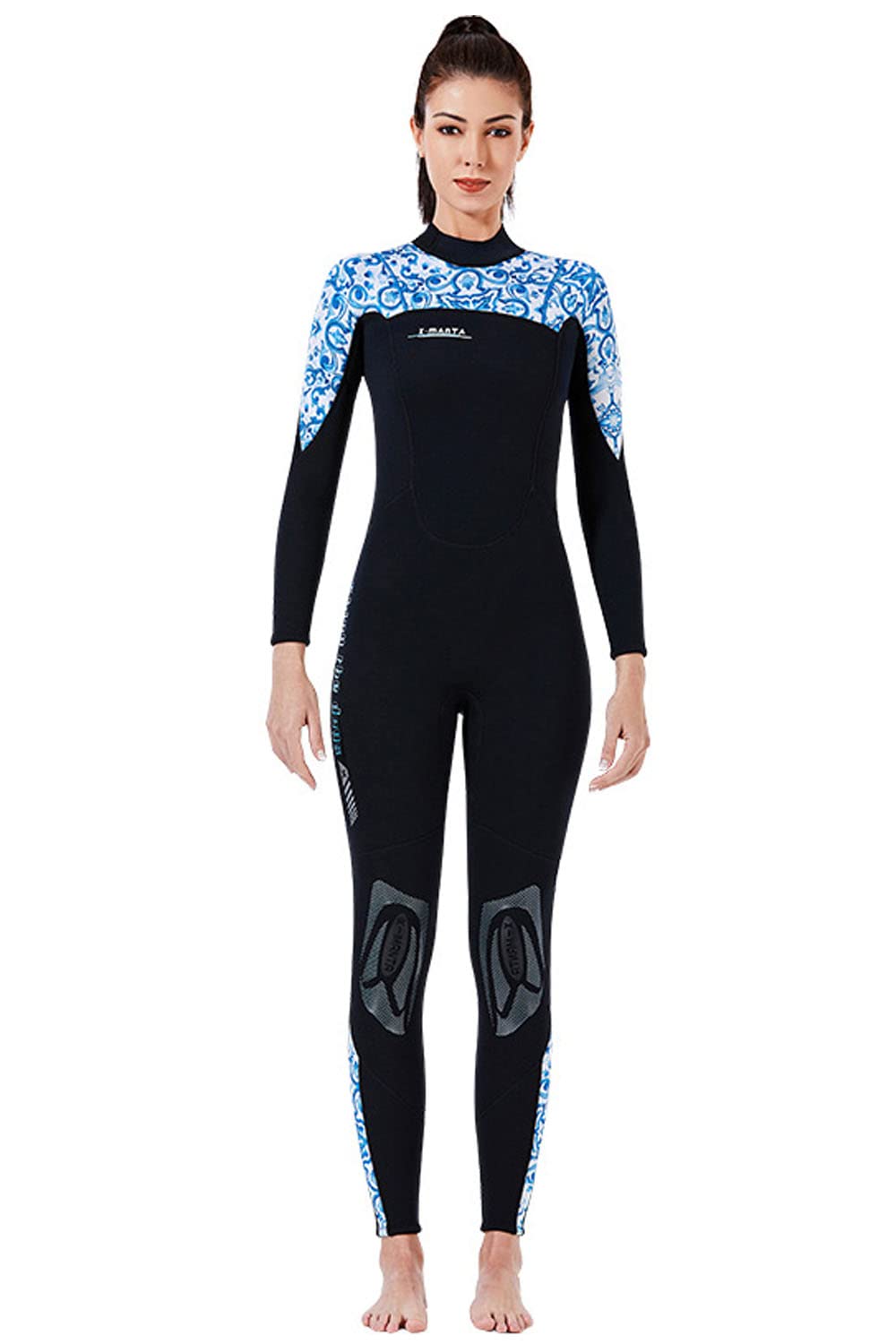 **TeeYee 3mm Neoprene Wetsuit for Women & Men - Full Length One-Piece Diving Suit with Back Zipper - Snorkeling, Surfing, Scuba Diving, Water Sports**    (Note: The original title was already in English, so no translation was needed. The optimized version improves readability, adds relevant keywords, and includes common water sports use cases.)